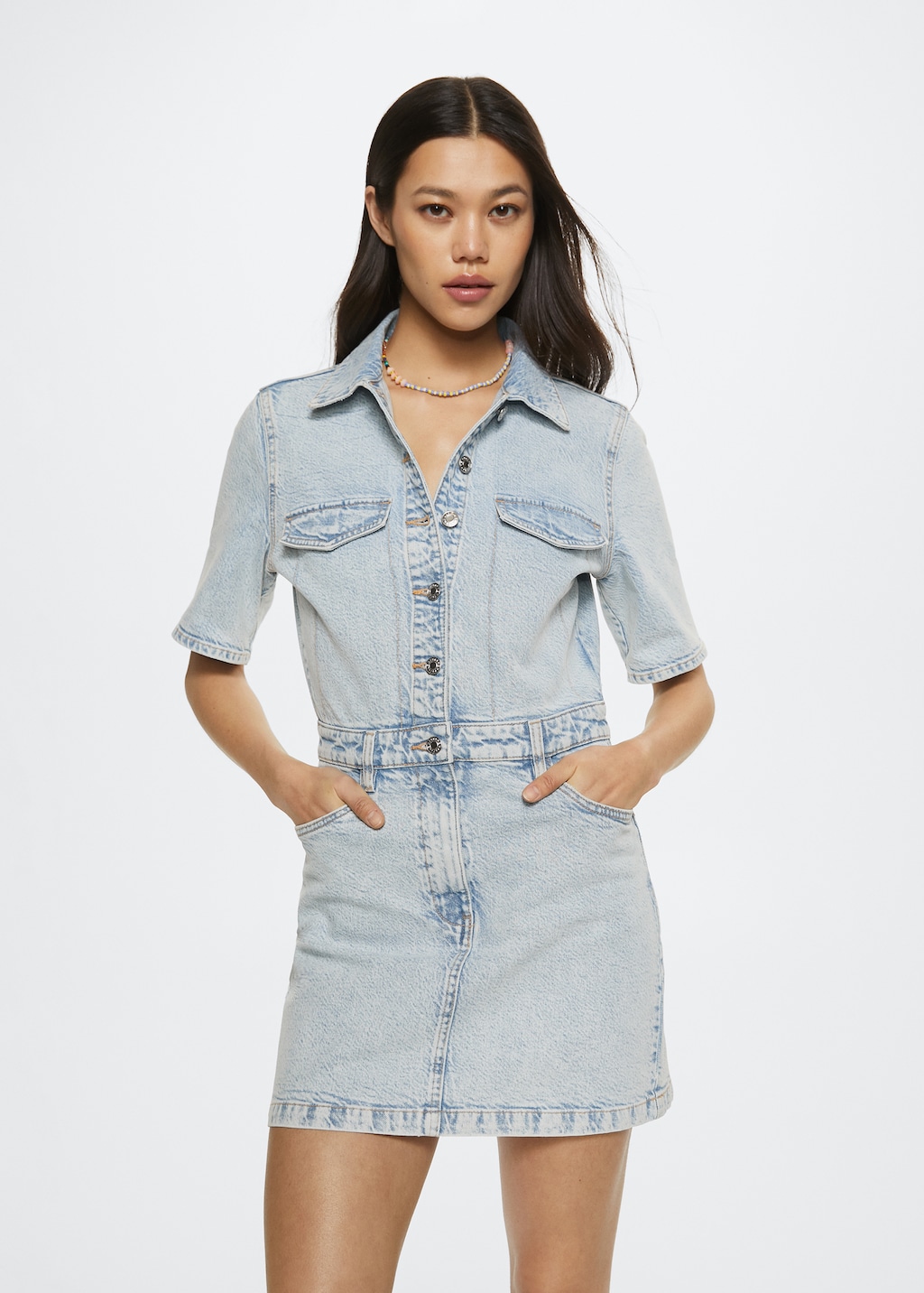 Denim shirt dress - Medium plane