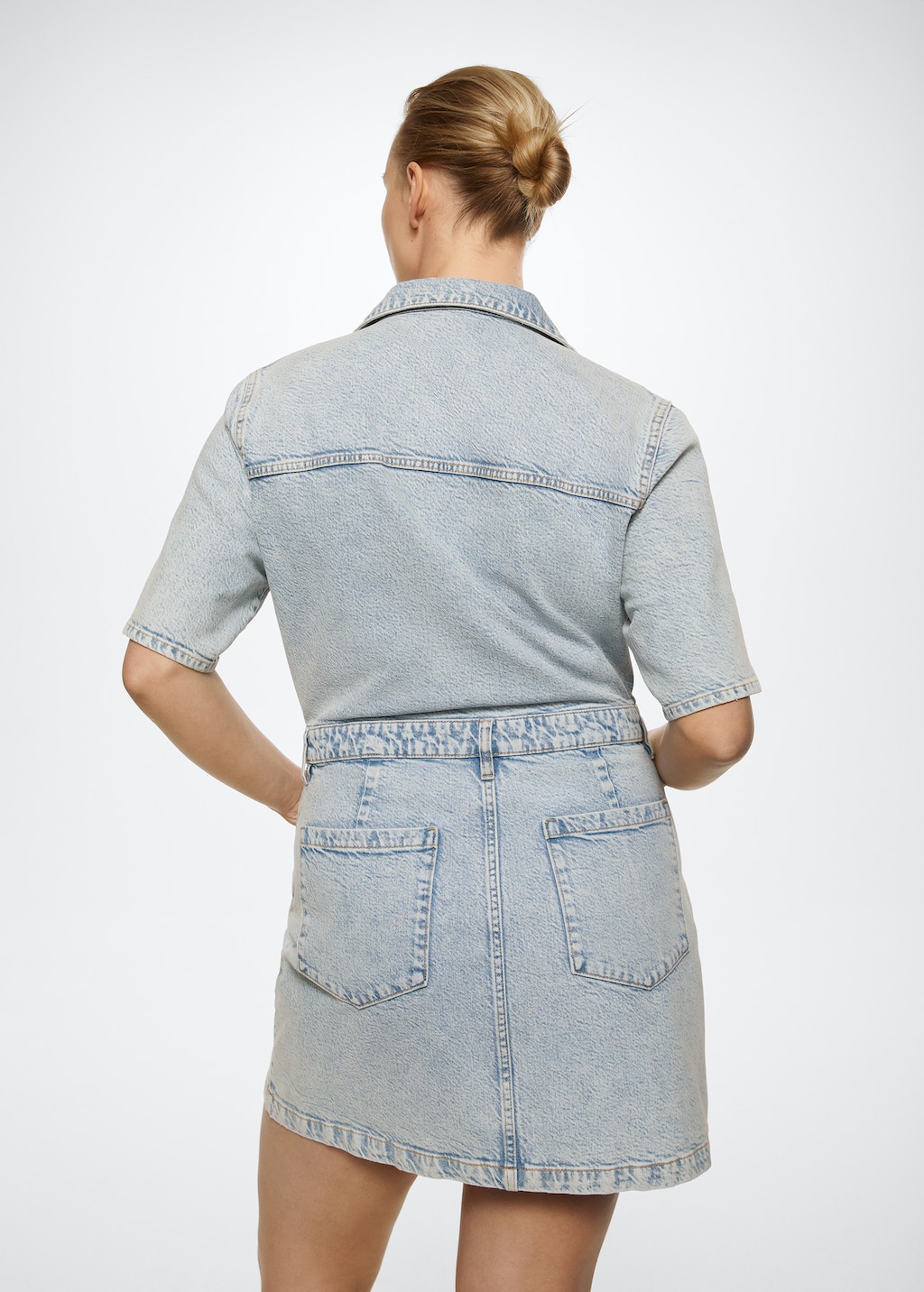 Denim shirt dress - Details of the article 5