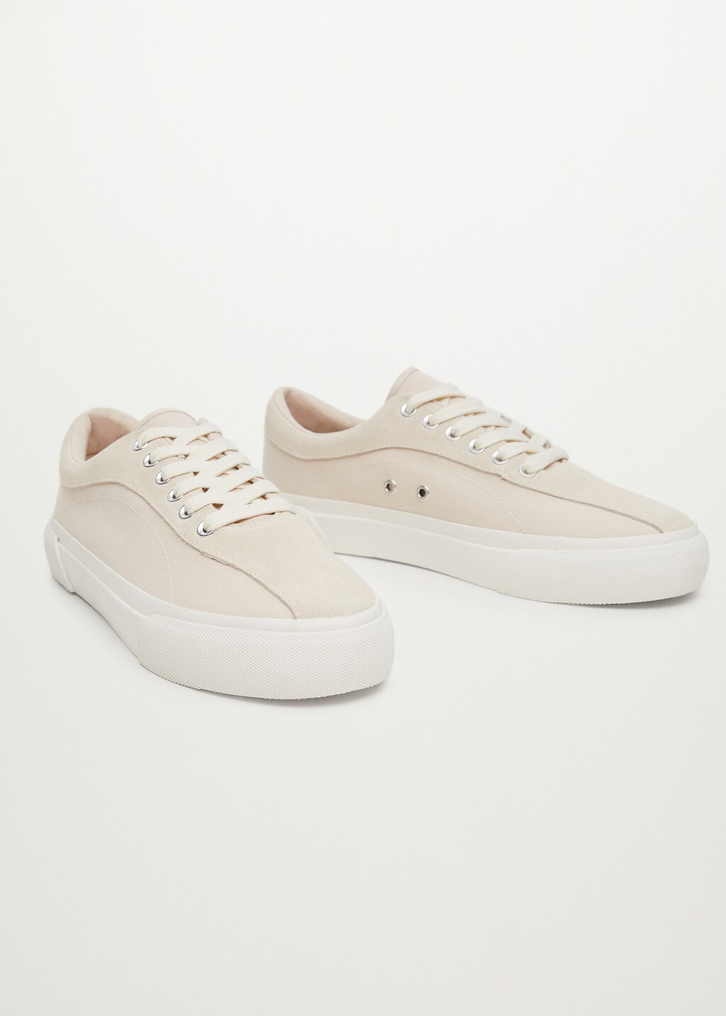 Combined leather sneakers - Medium plane