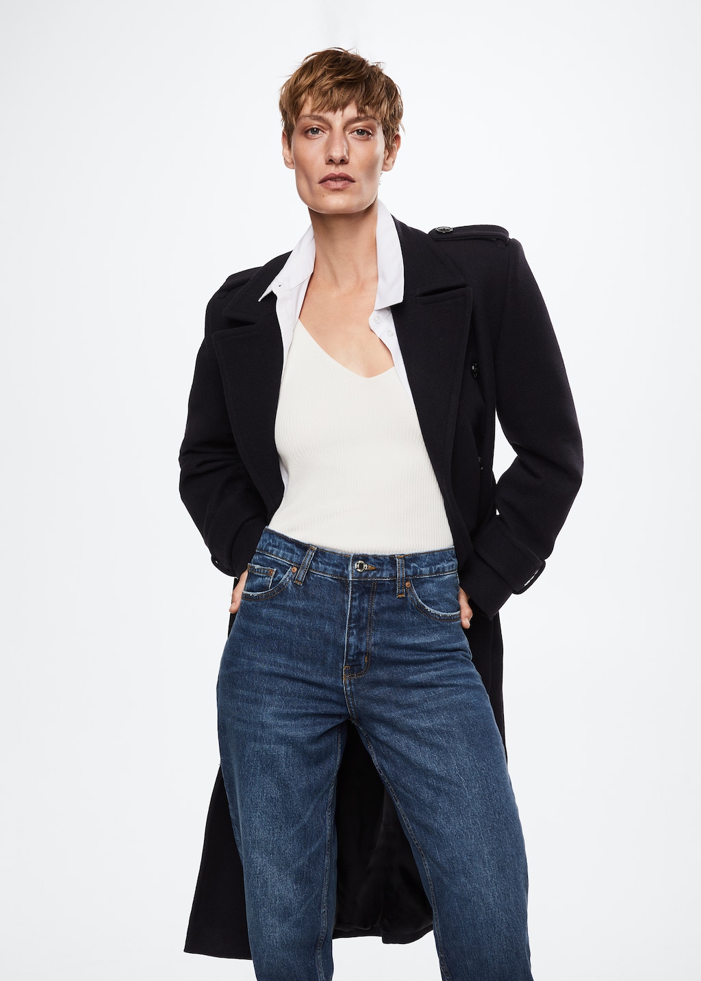 Comfort Mom-Jeans mit hoher Bundhöhe - Detail des Artikels 1