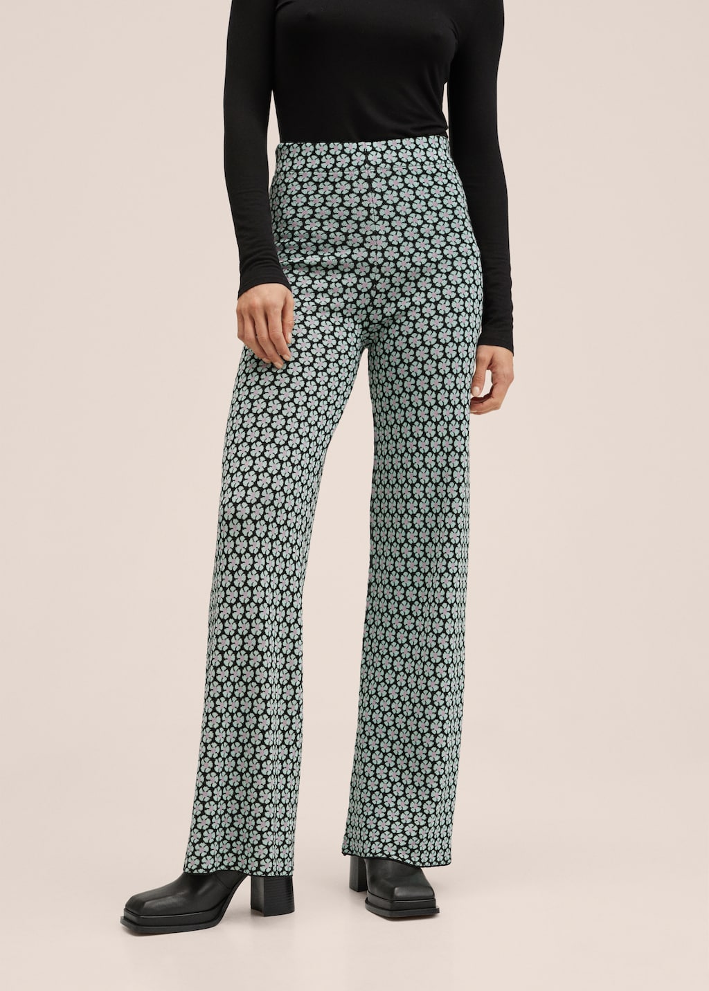 Retro-print trousers - Medium plane