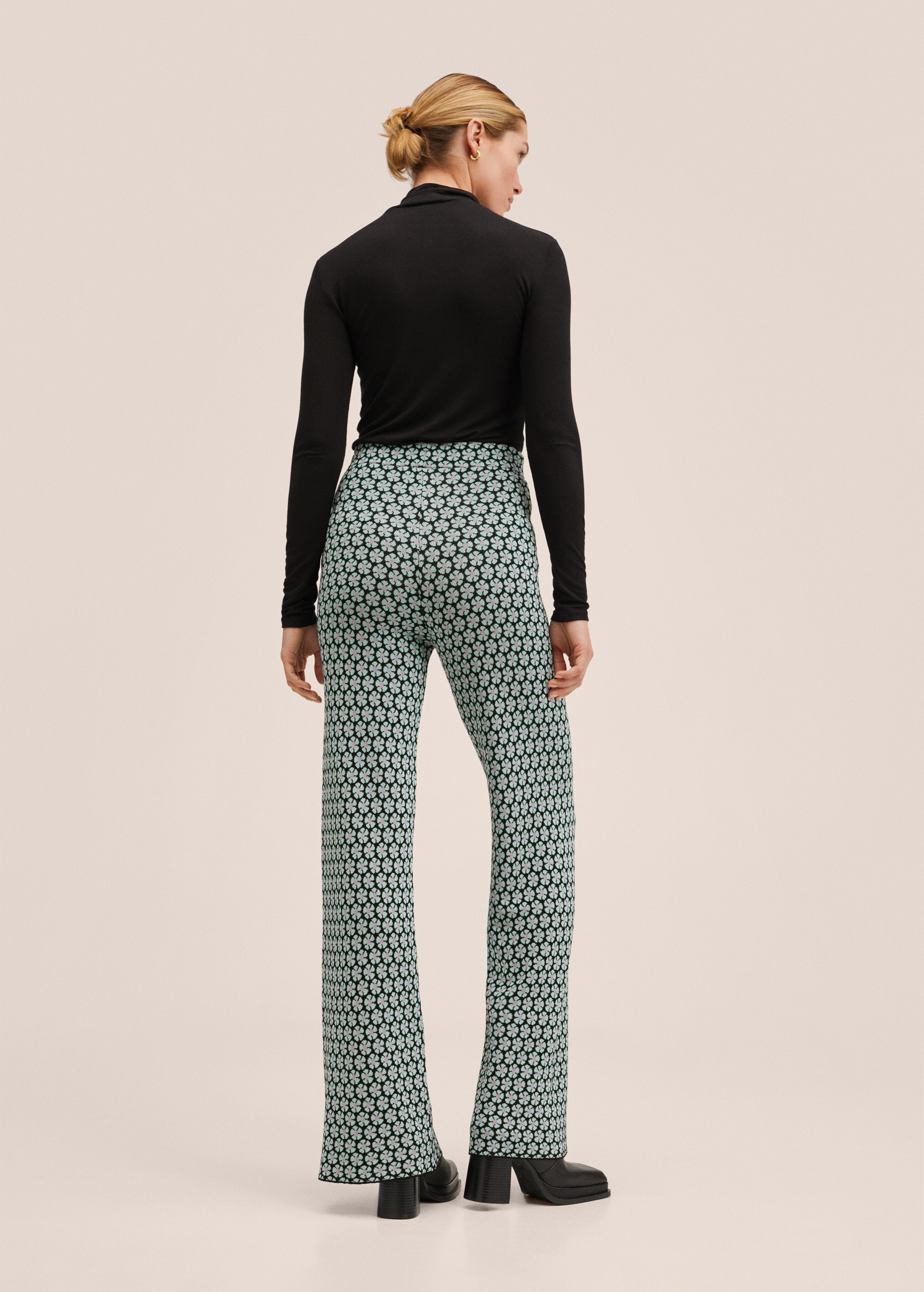 Retro-print trousers - Reverse of the article