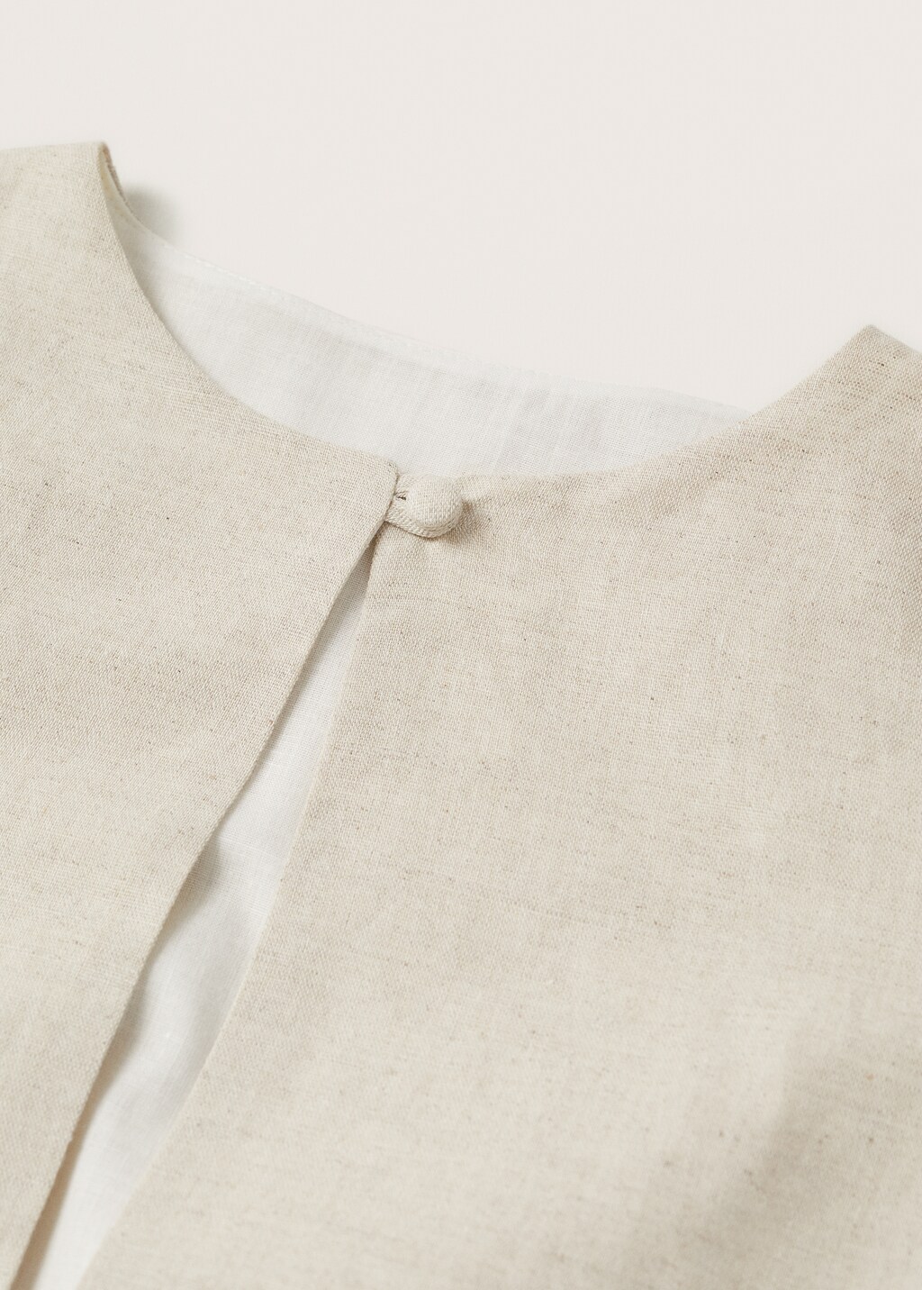 Button linen jacket - Details of the article 8