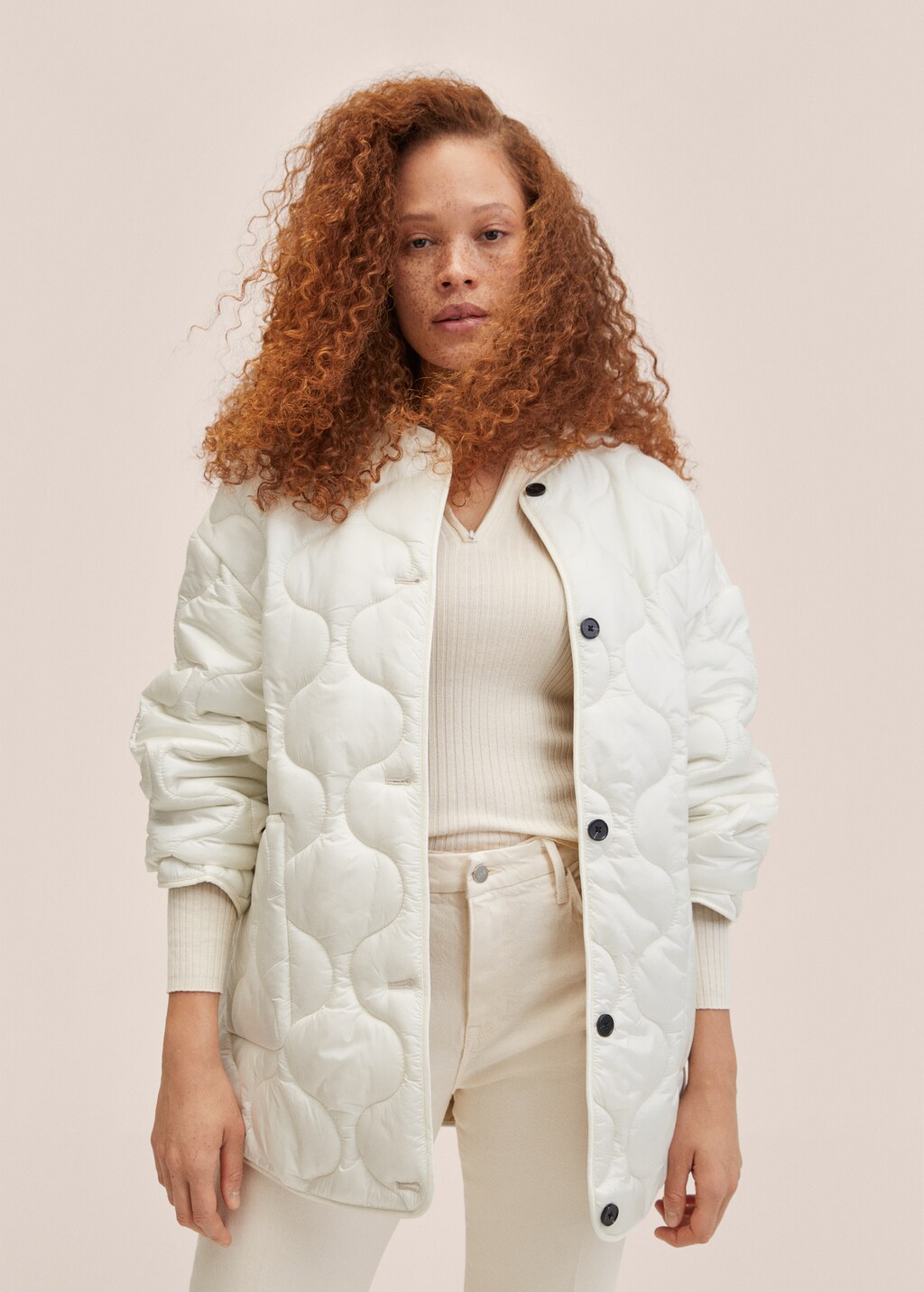 Oversize quilted coat - Medium plane