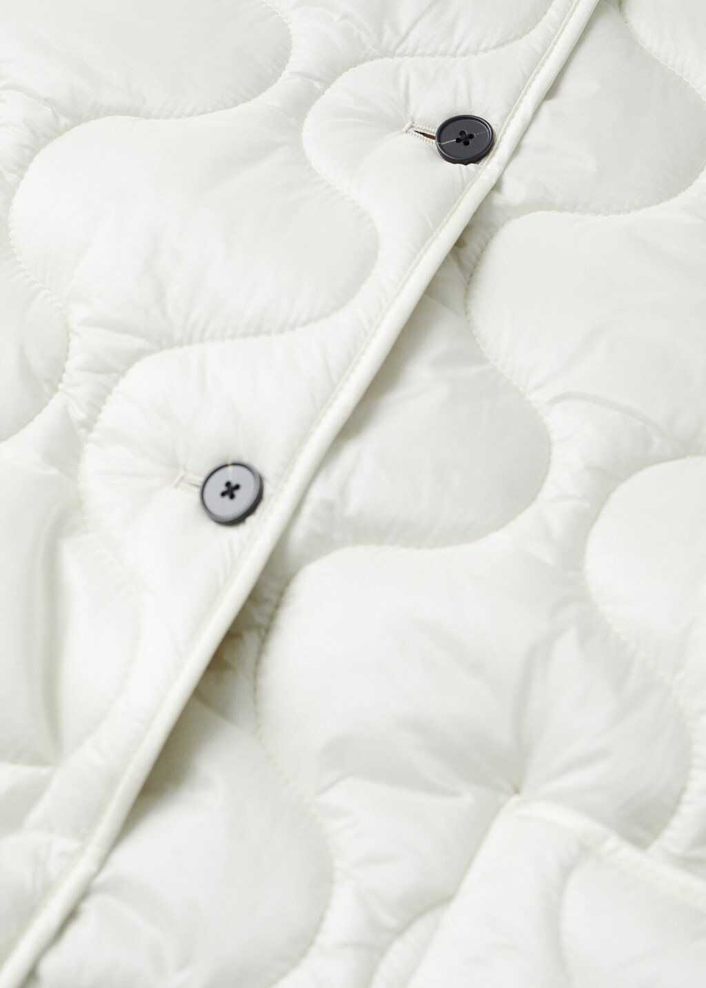 Oversize quilted coat - Details of the article 8