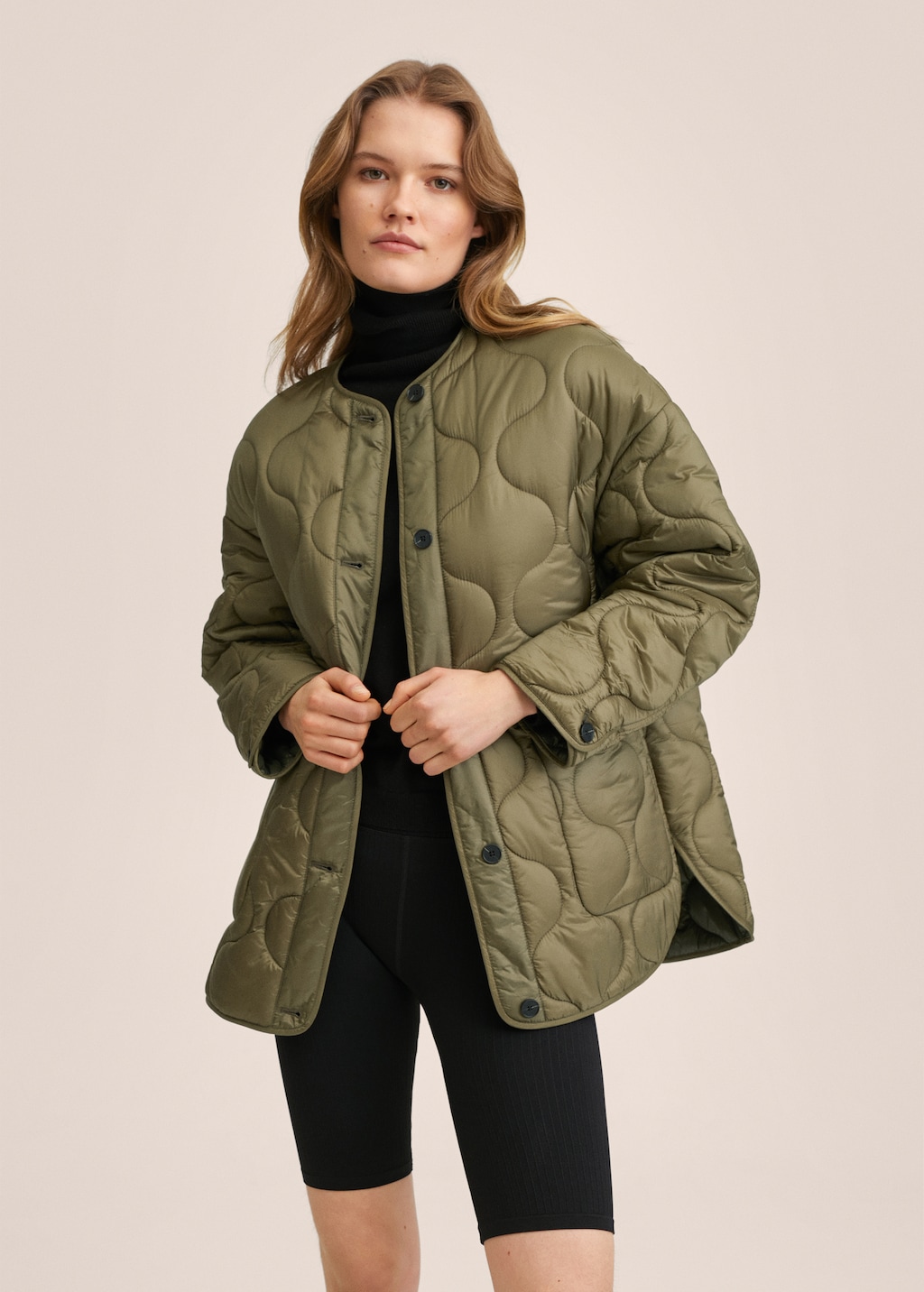 Oversize quilted coat - Medium plane