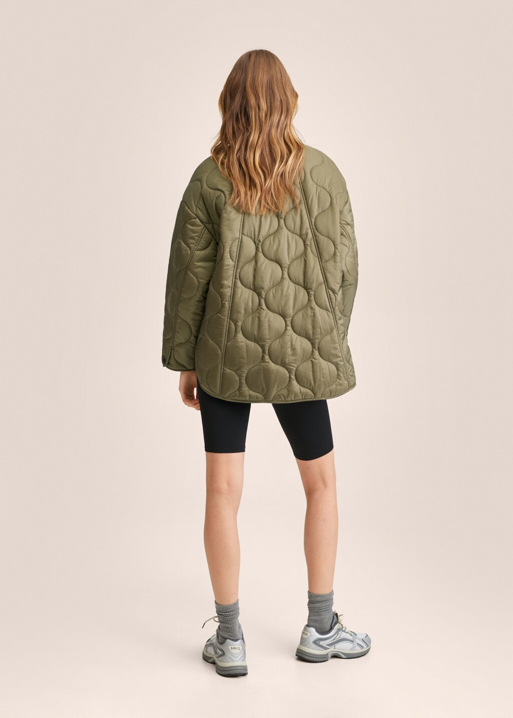 Oversize quilted coat - Reverse of the article