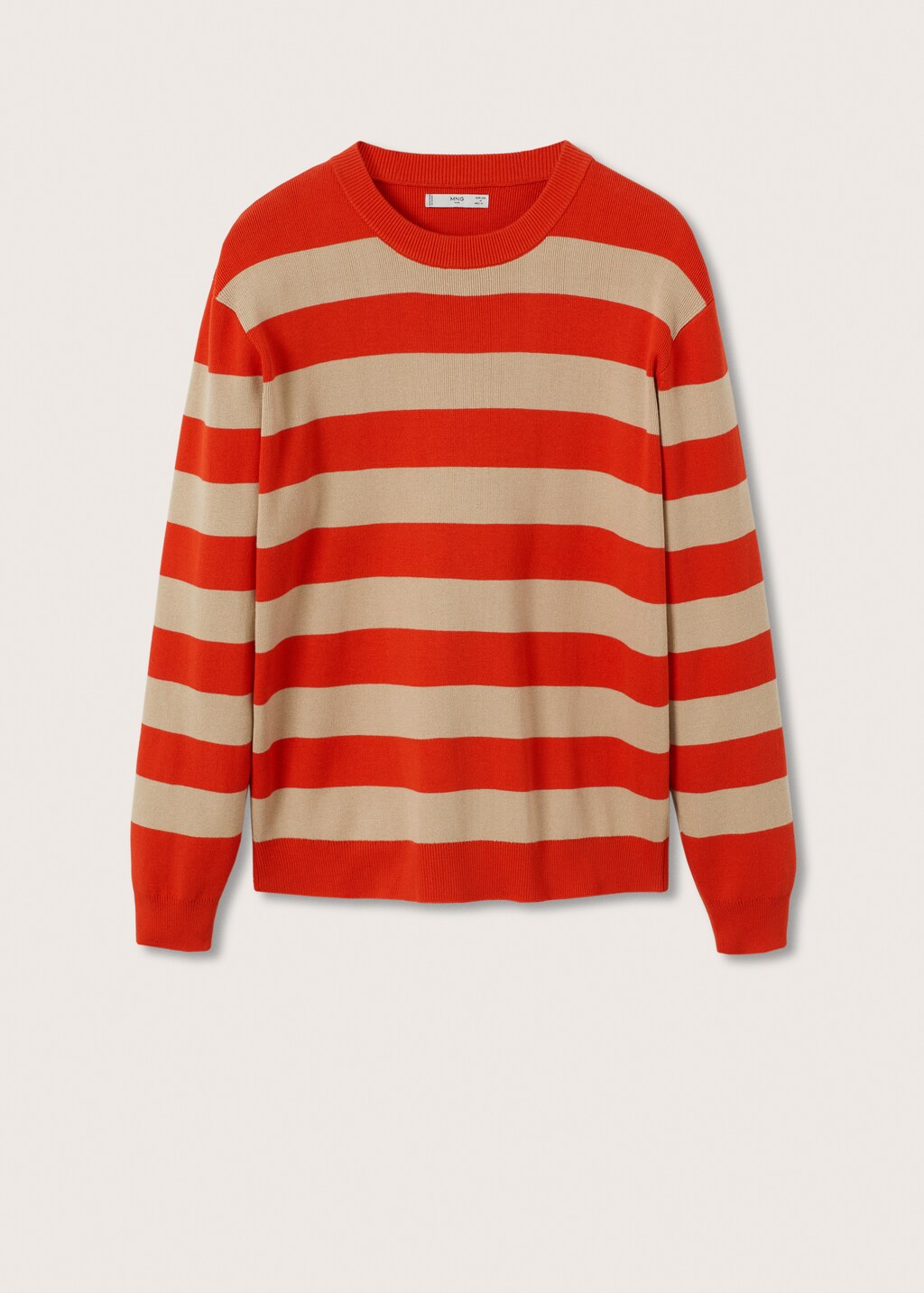 Striped cotton sweater - Article without model