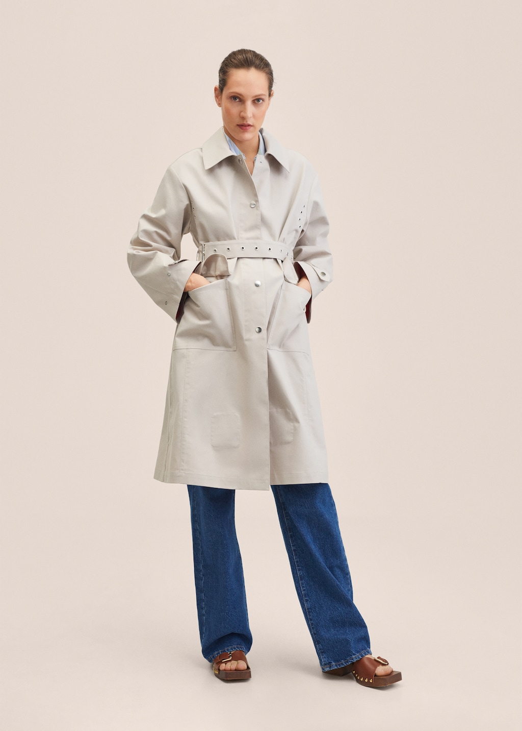 Oversized cotton trench - Medium plane