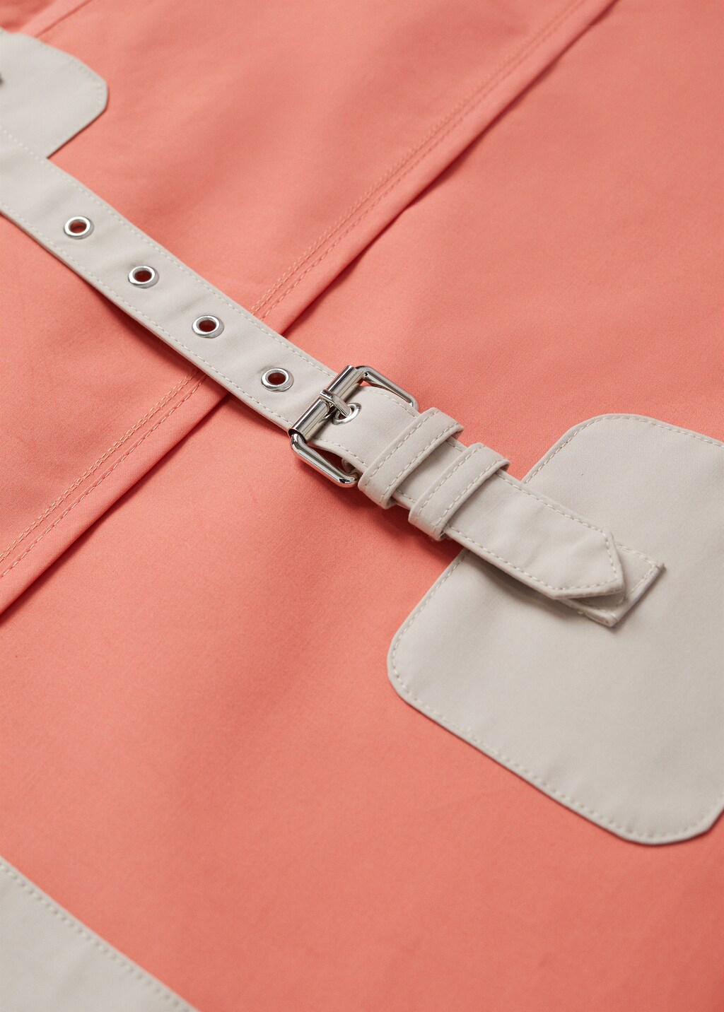 Oversized cotton trench - Details of the article 9