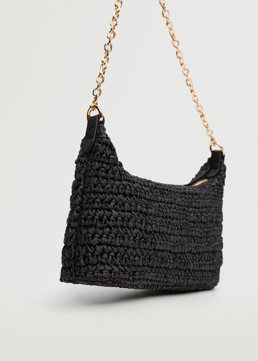 Raffia shoulder bag - Medium plane