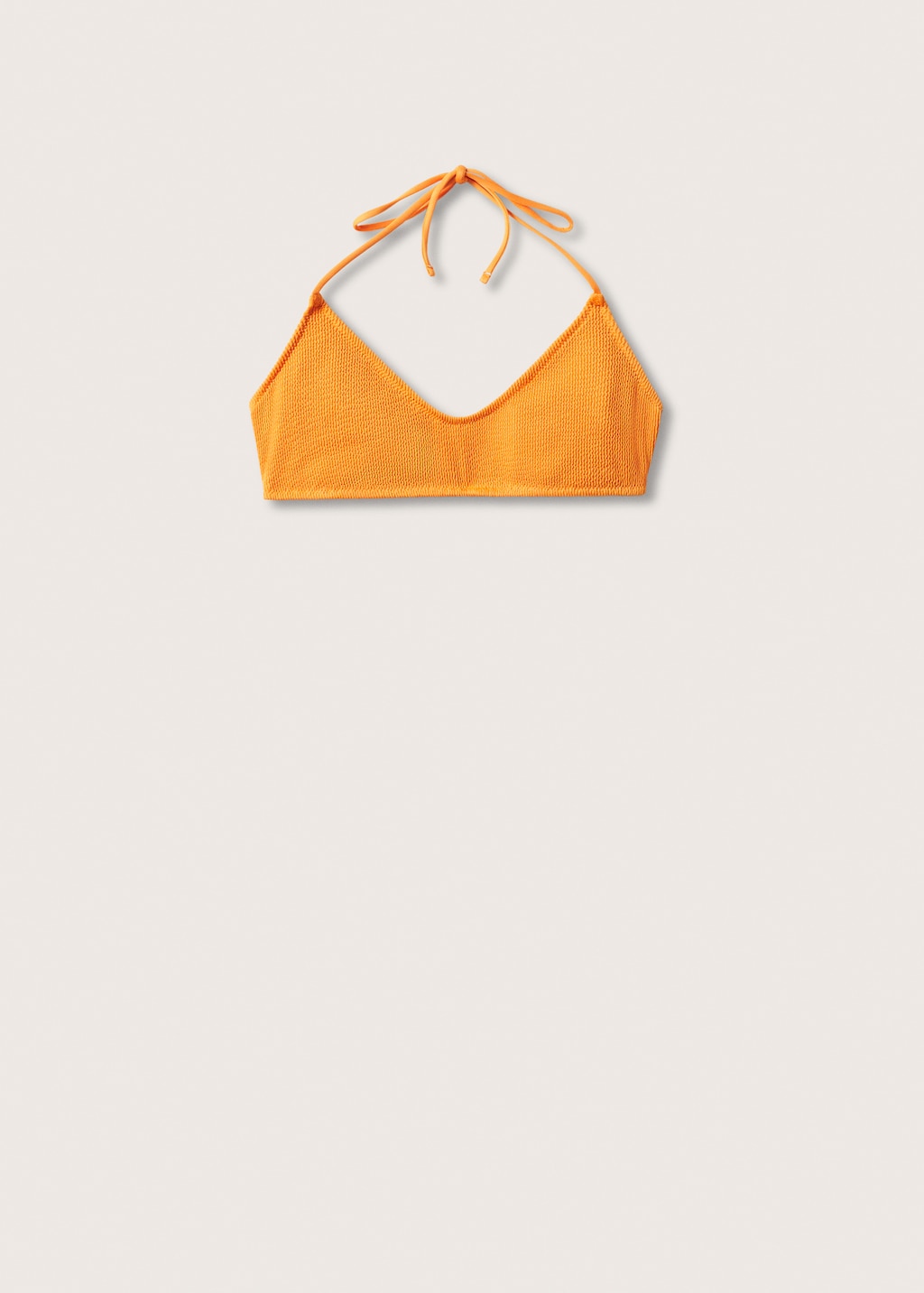 Haut bikini texturé - Femme | MANGO OUTLET France métropolitaine