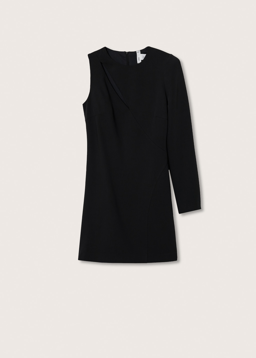 Asymmetric neckline dress - Article without model