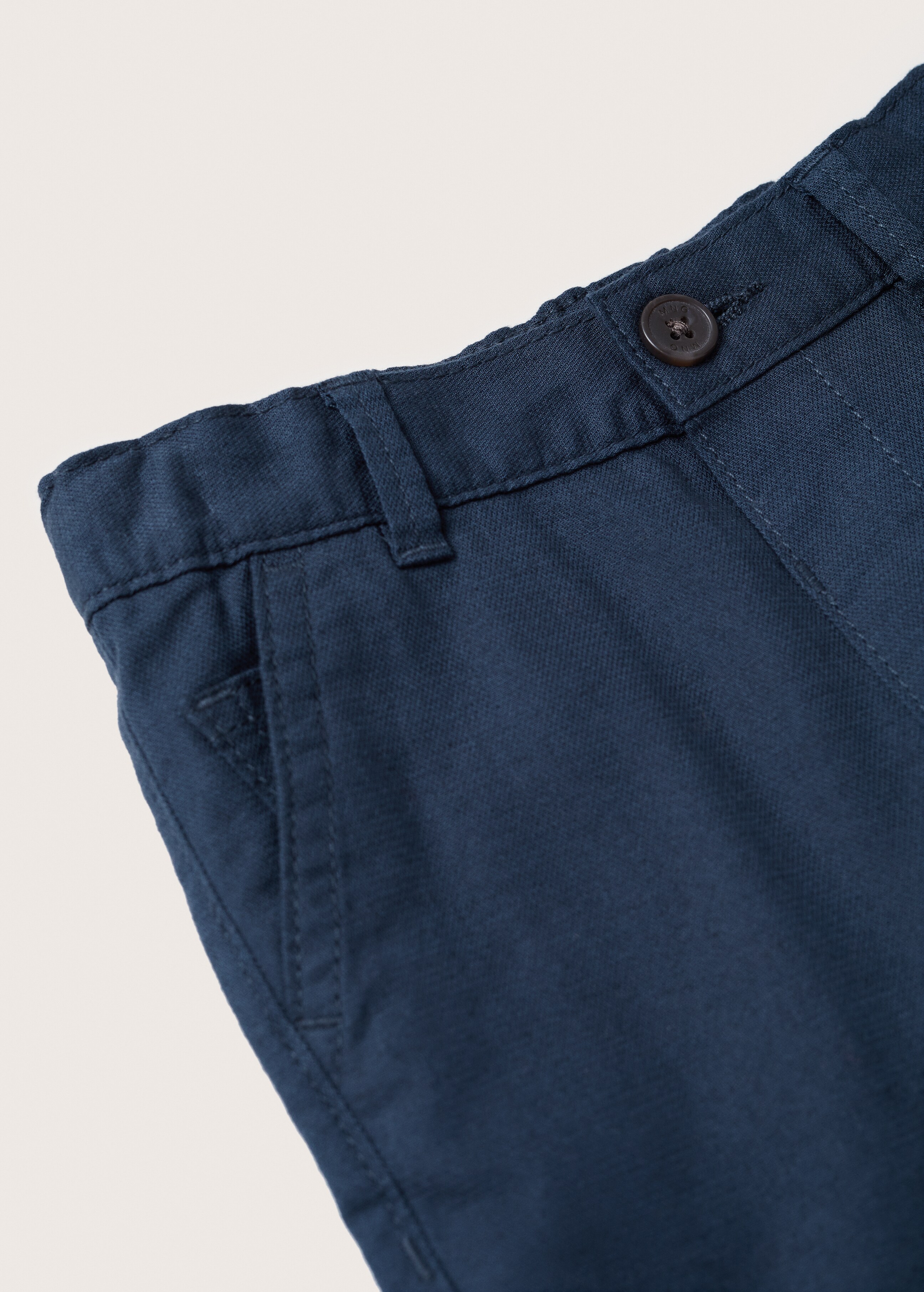 Elastic waist straight trousers - Details of the article 8