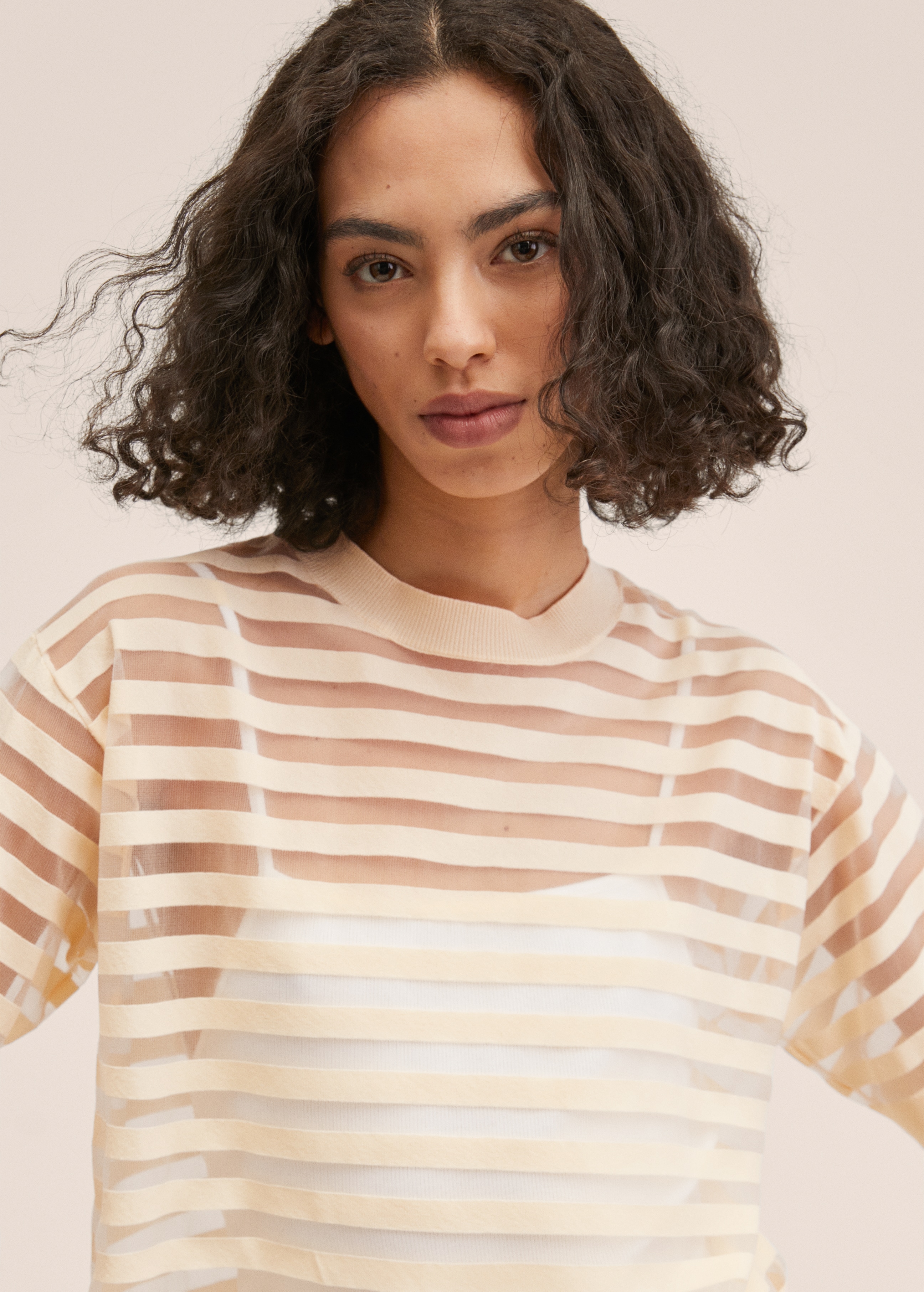 Sheer panels t-shirt - Details of the article 1