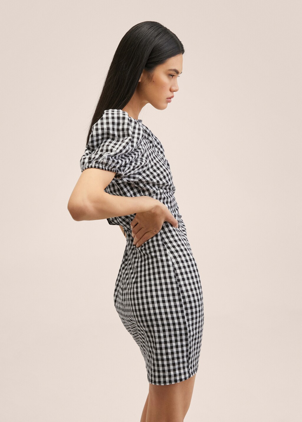 Gingham check dress - Details of the article 1