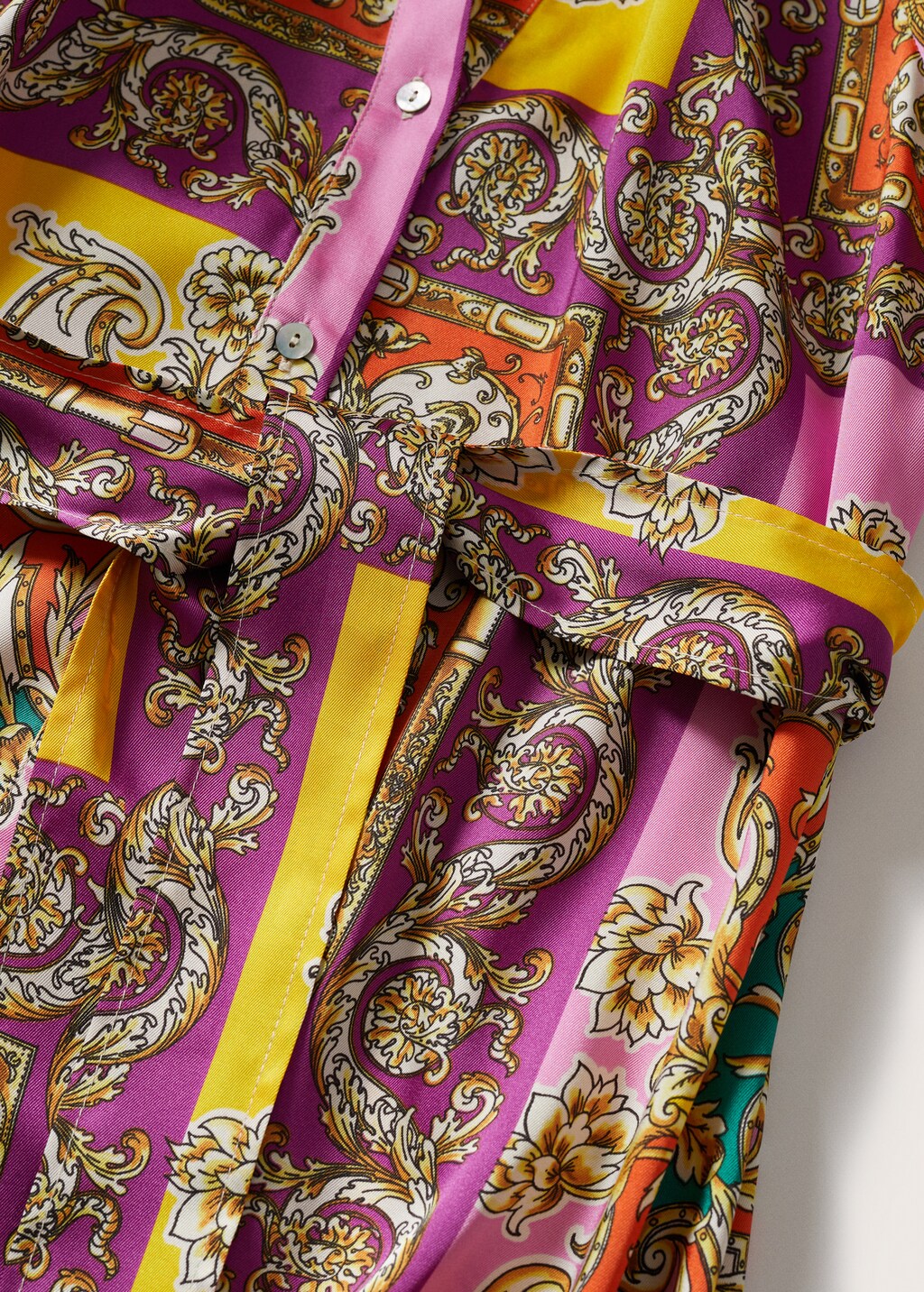 Baroque print dress - Details of the article 8