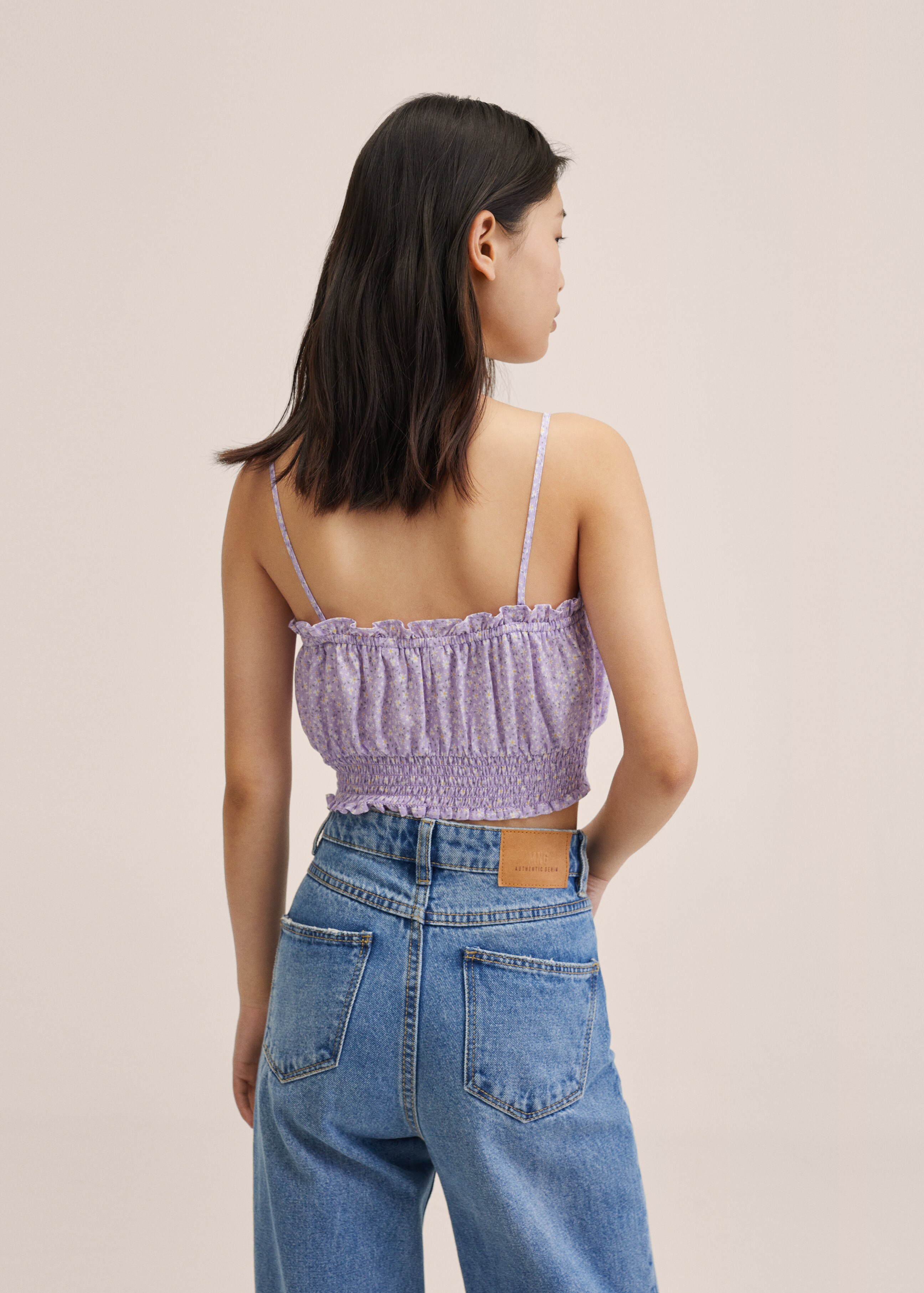 Floral crop top - Reverse of the article