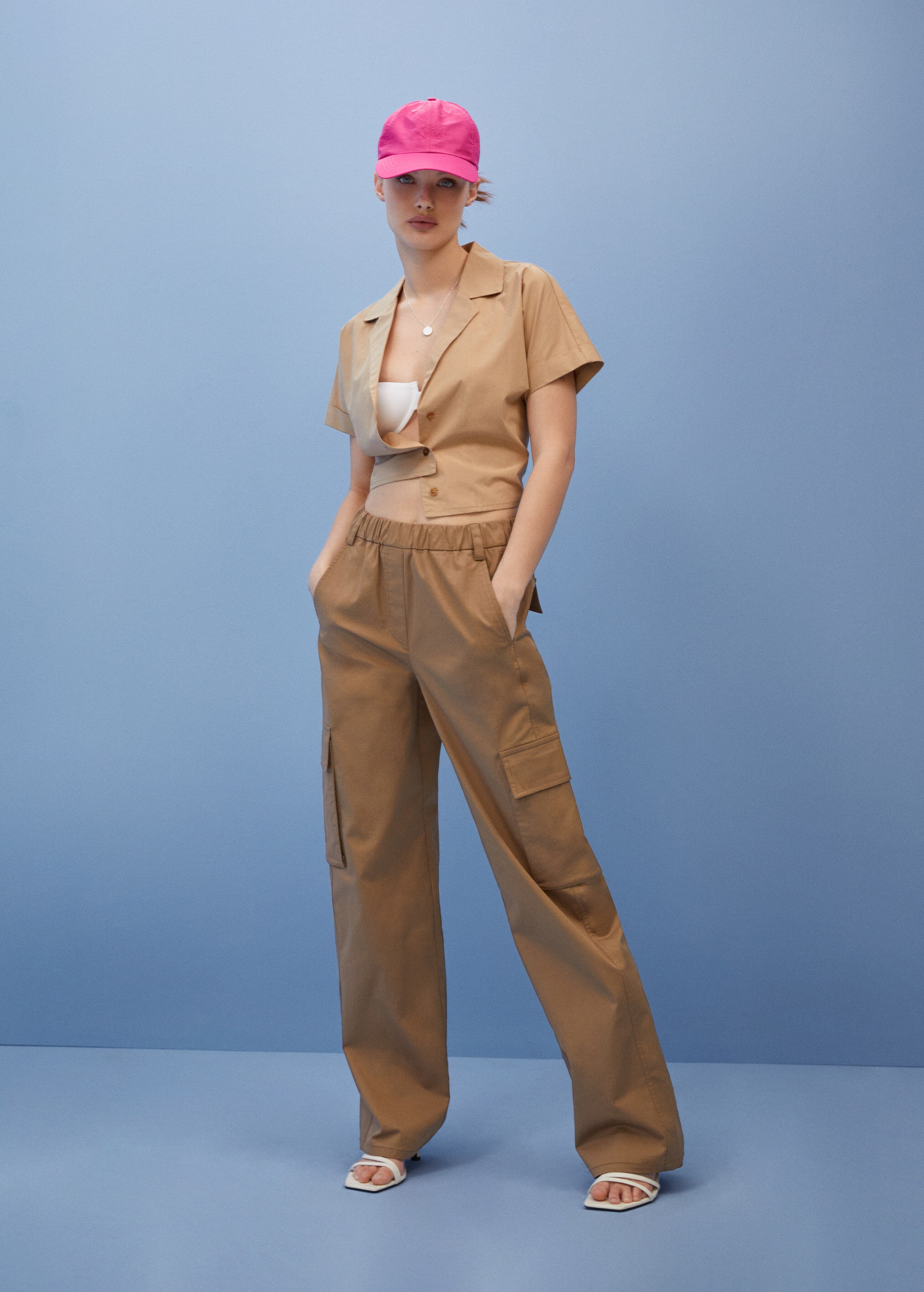Cotton cargo trousers - Details of the article 6