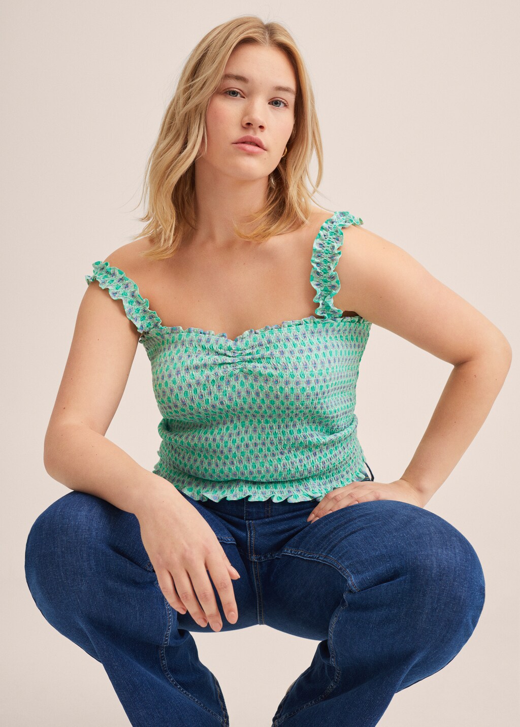 Gesmokte crop top - Detail van het artikel 5