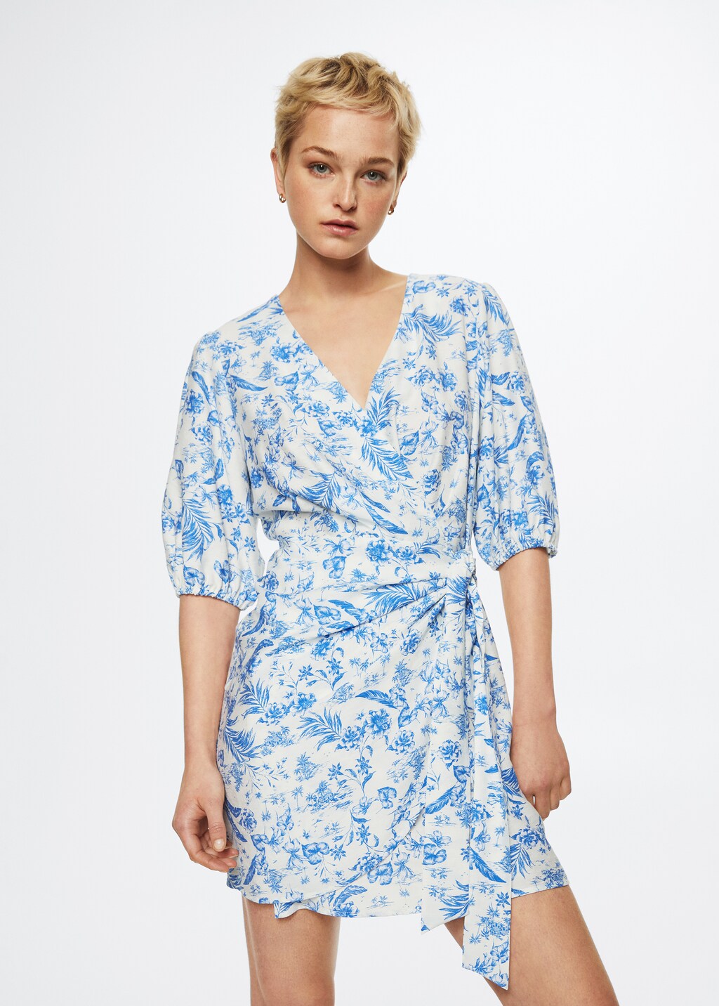 Print wrap dress Women MANGO OUTLET USA