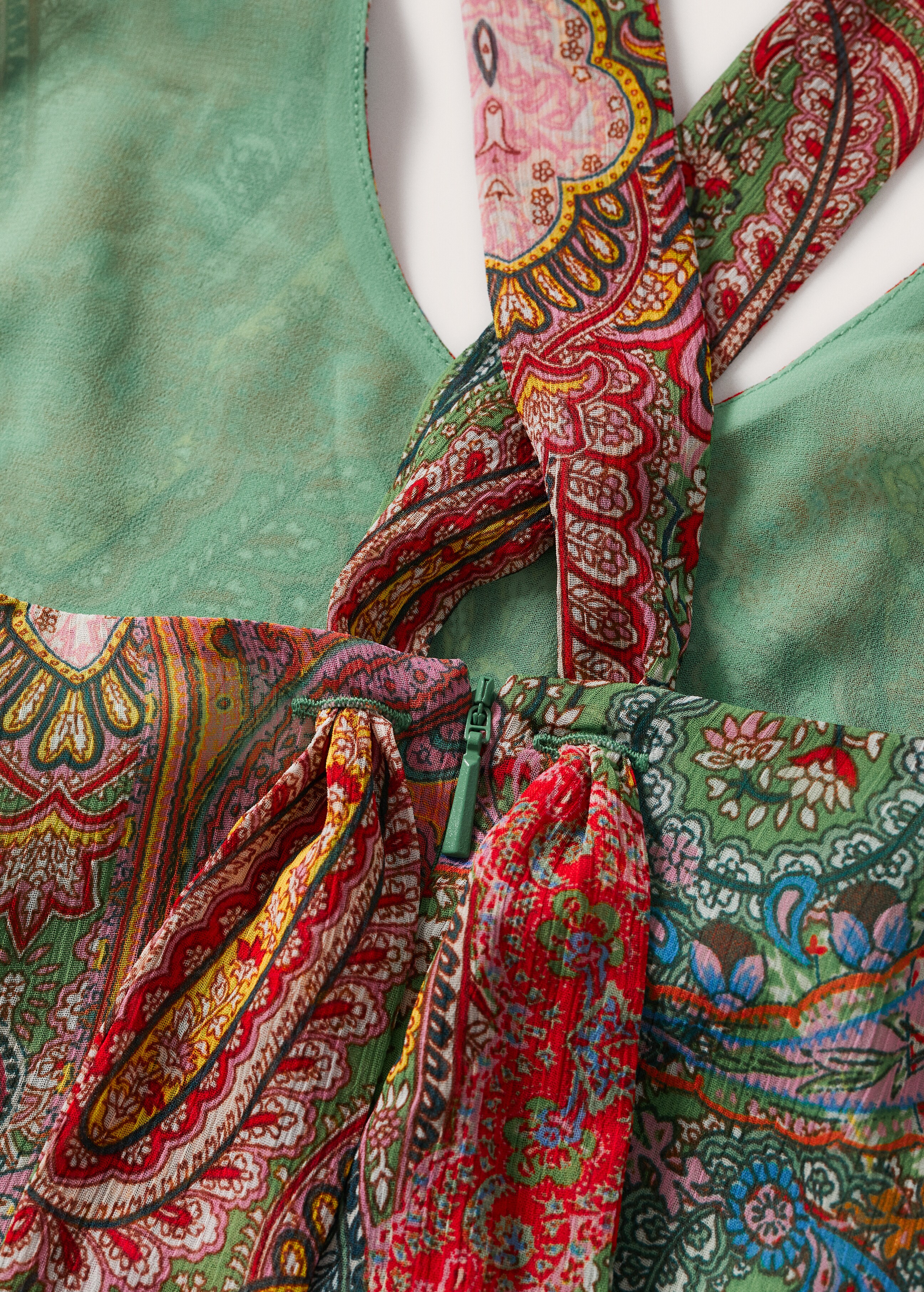 Paisley chiffon dress - Details of the article 8