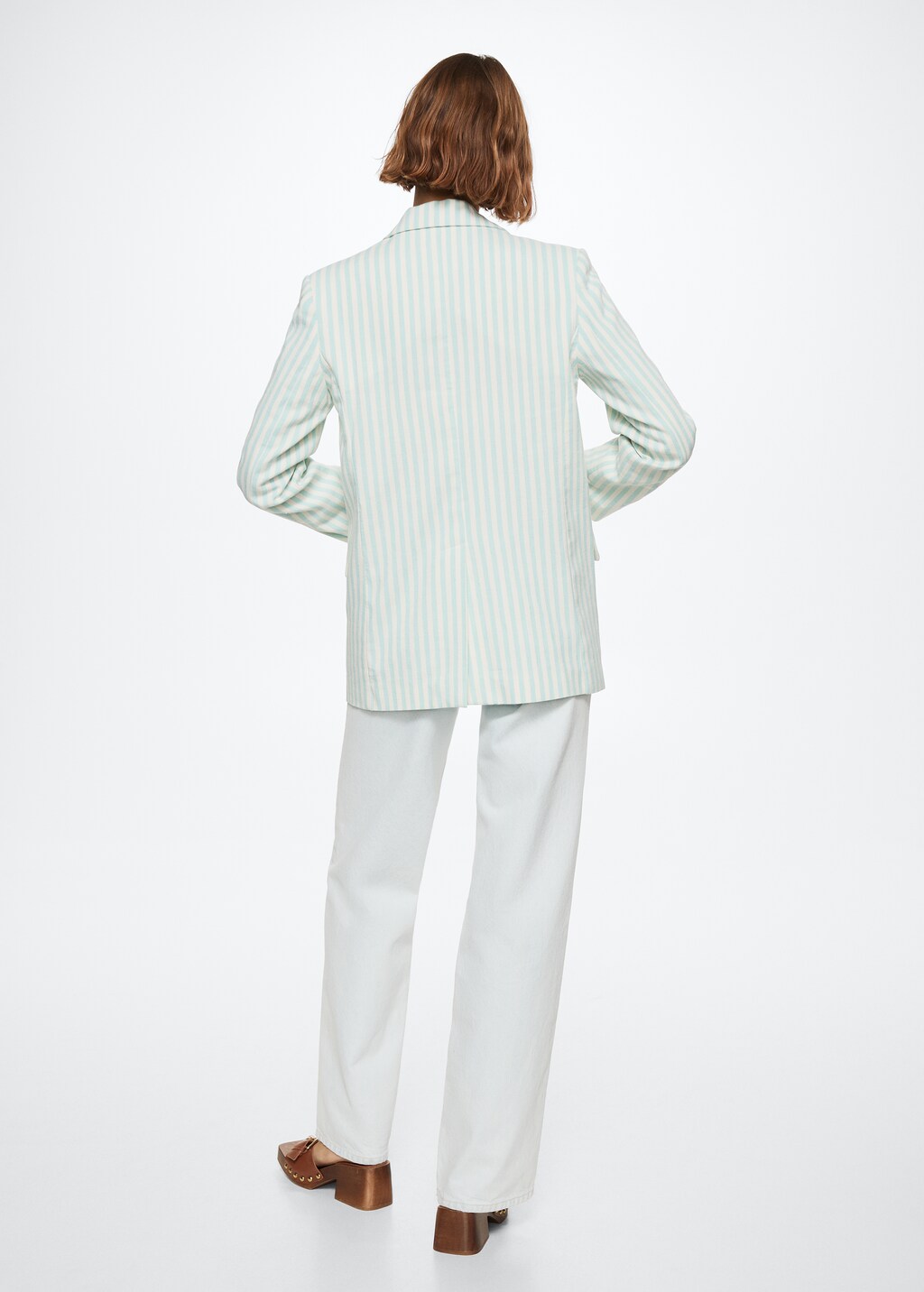 Striped suit blazer - Reverse of the article