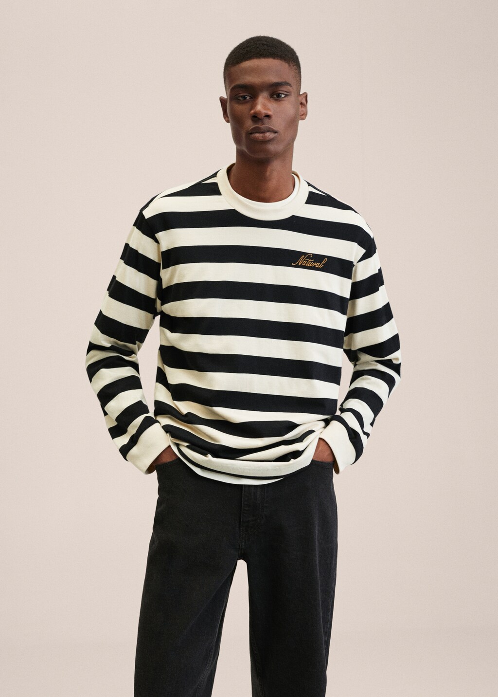 Striped long sleeves t-shirt - Medium plane