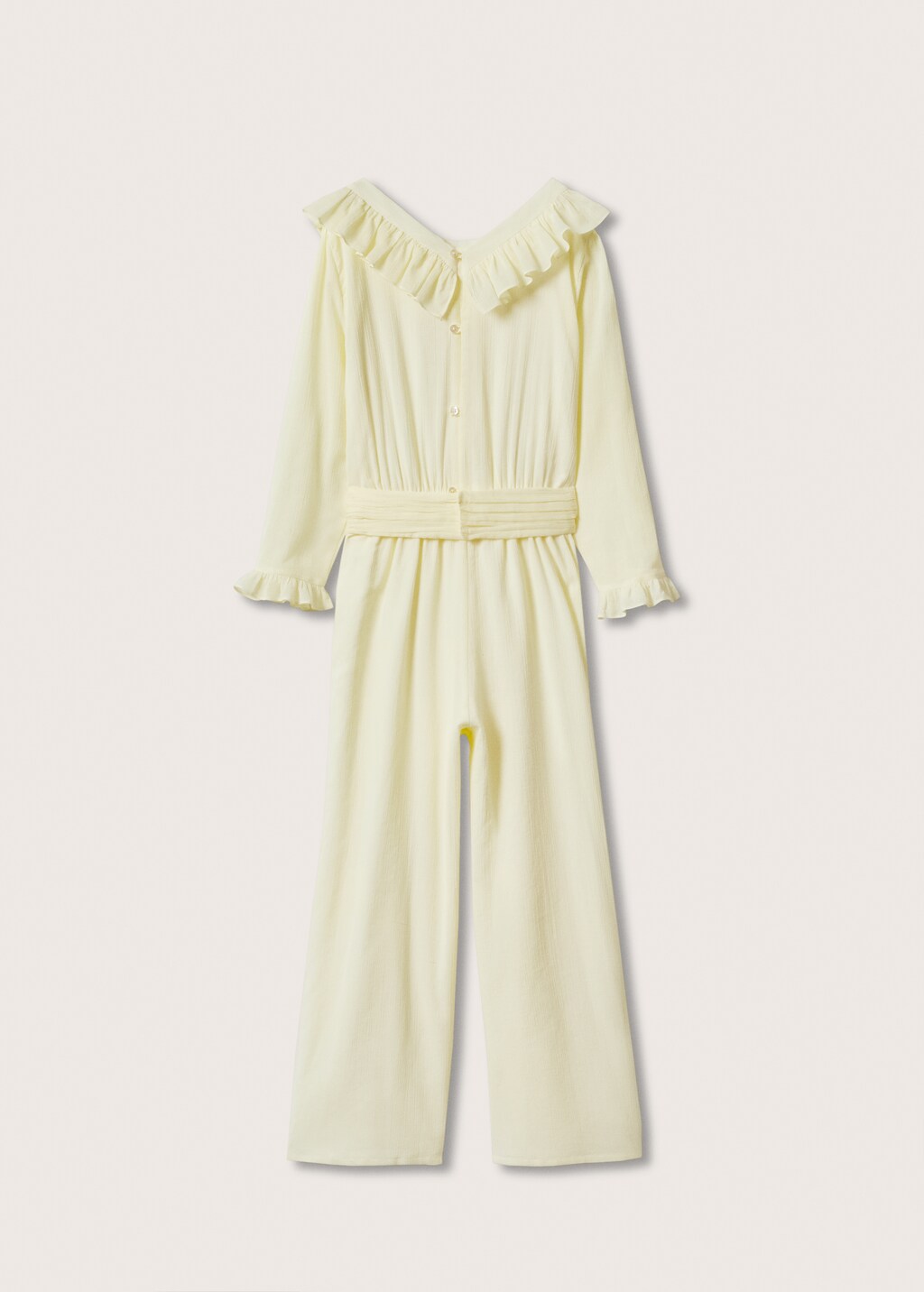 Frilled long jumpsuit - Reverse of the article