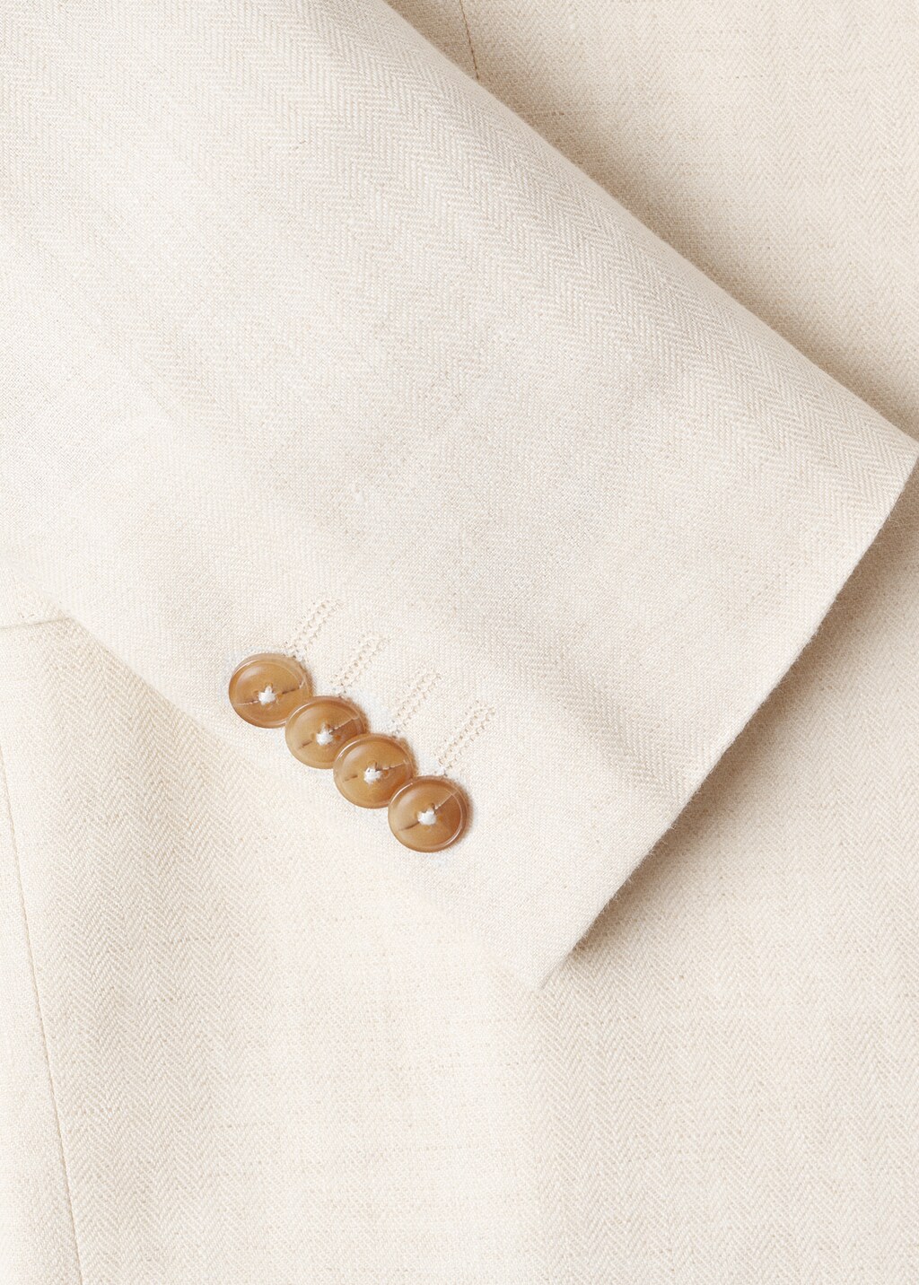 Slim fit linen suit blazer - Details of the article 7