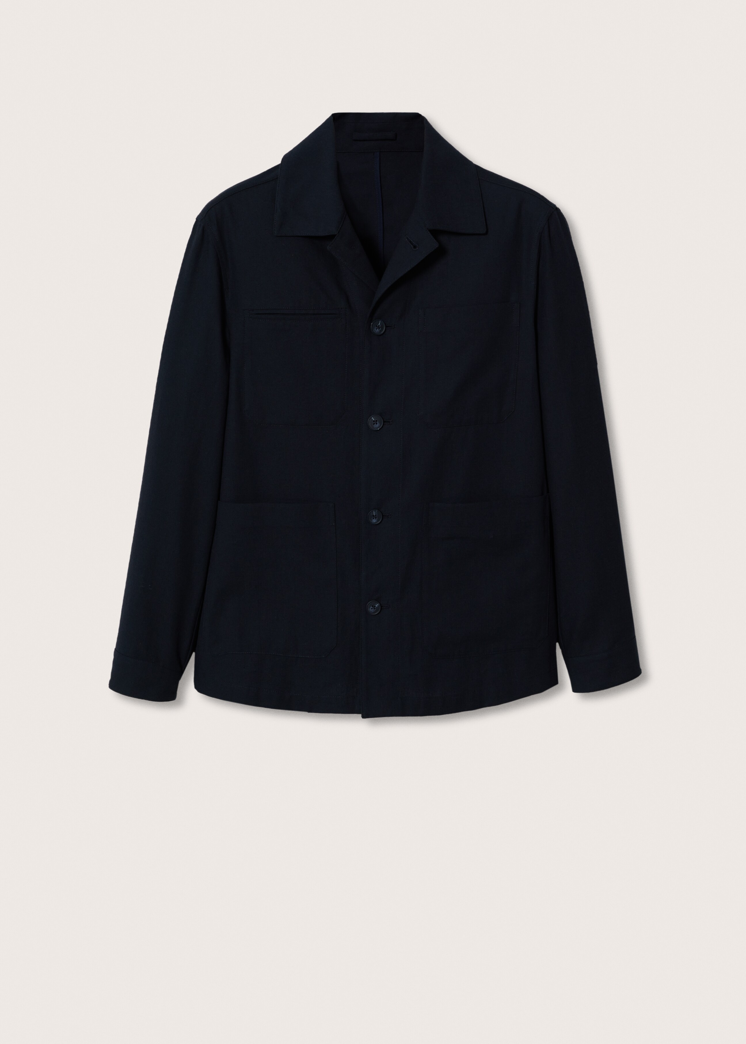 Pocket linen cotton jacket - Article without model