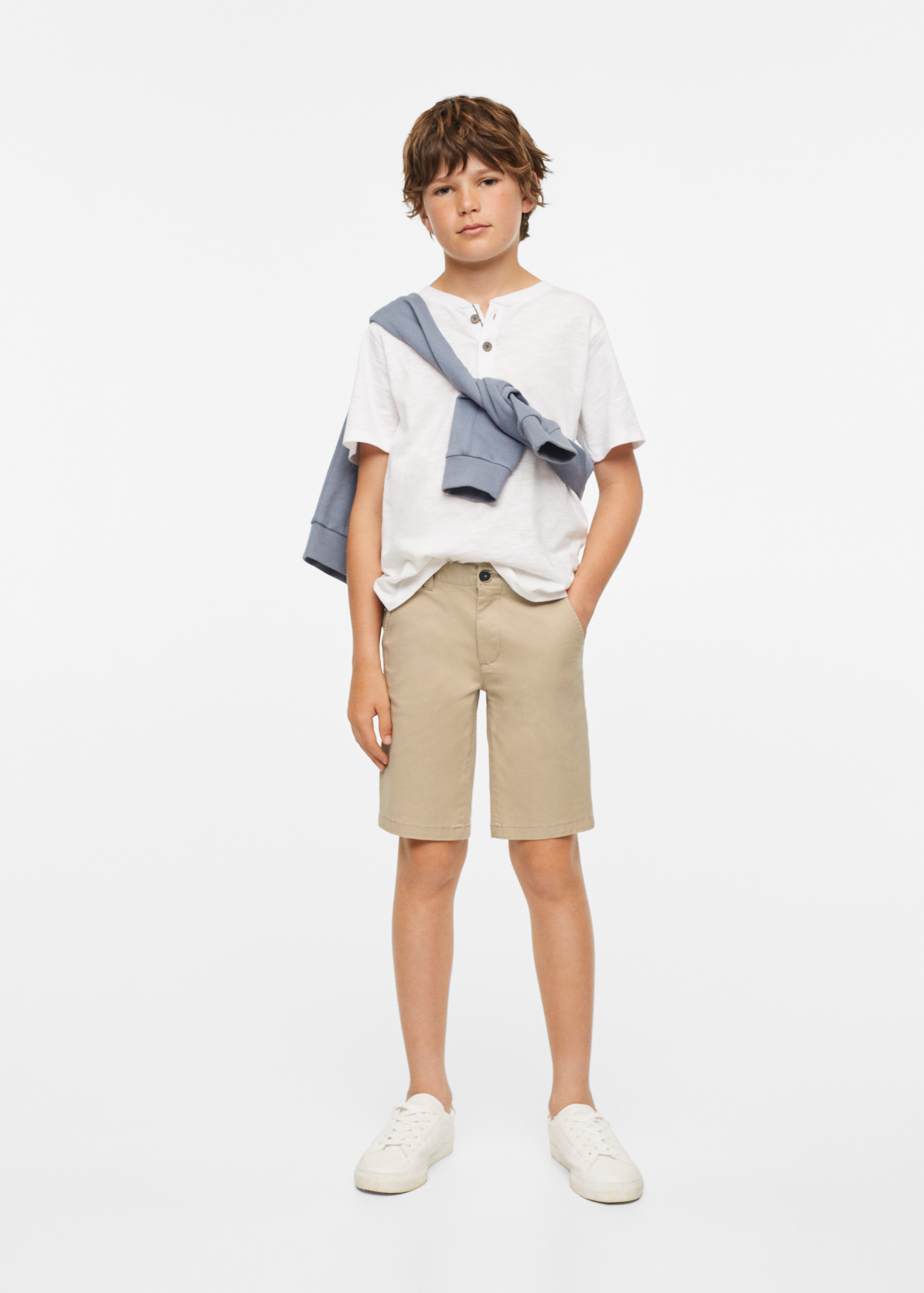 Cotton Bermuda shorts - Medium plane