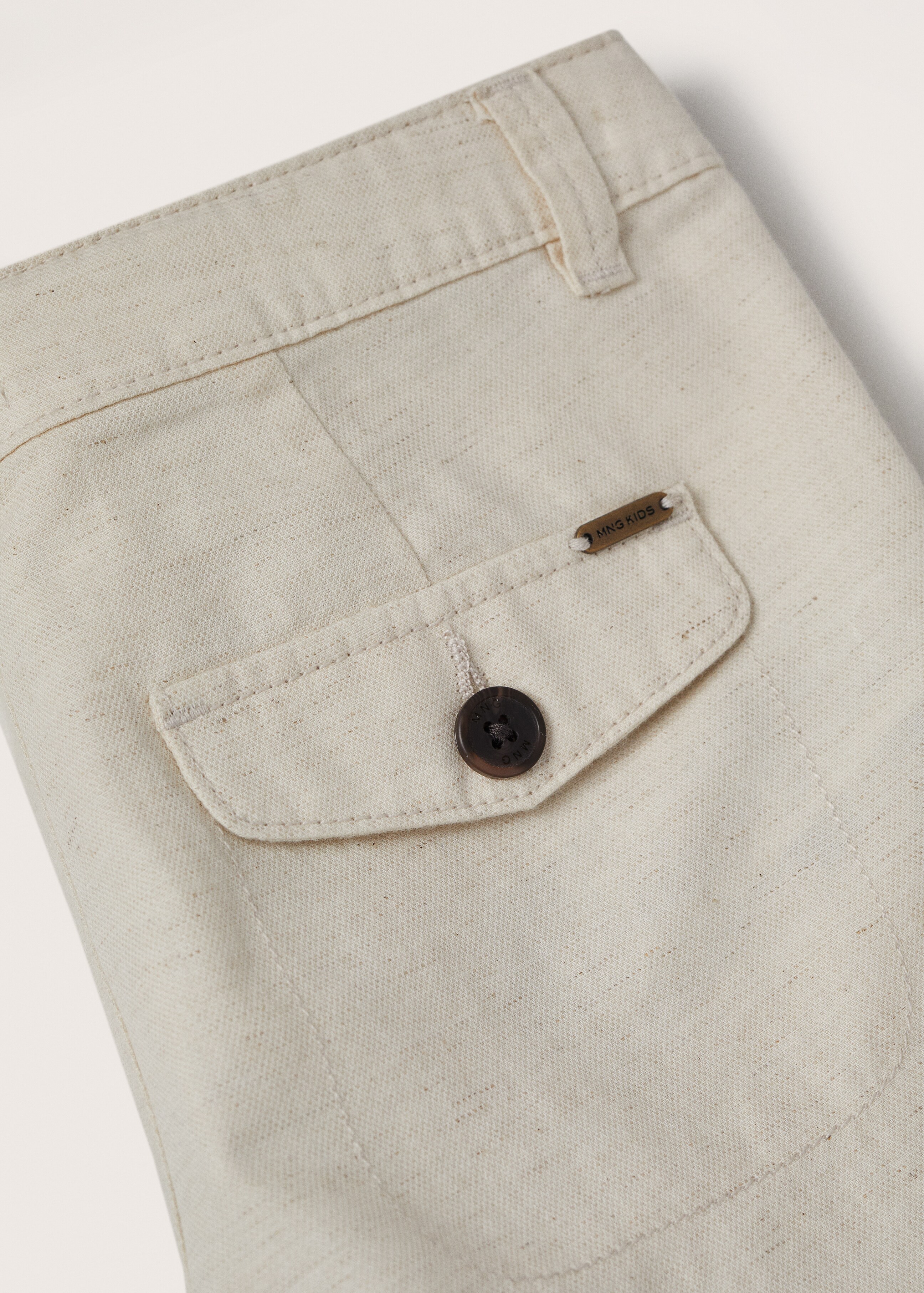 Linen cotton bermuda shorts - Details of the article 8