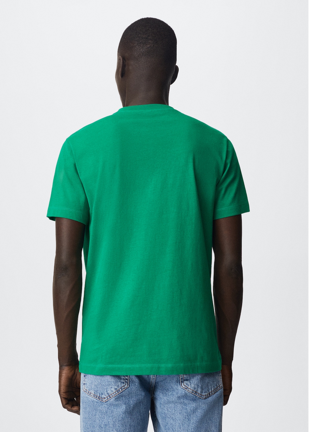 Sustainable cotton basic T-shirt - Reverse of the article