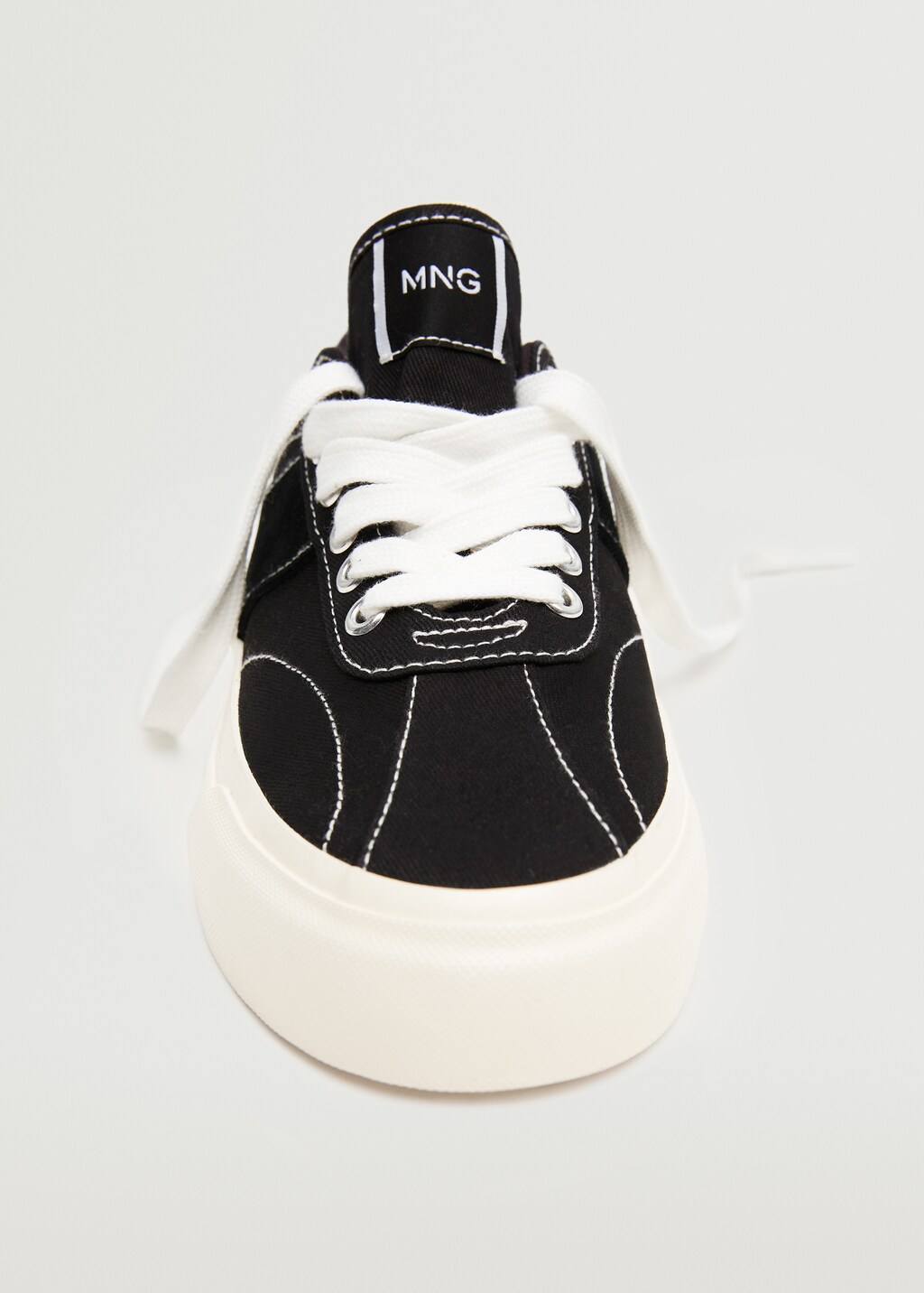 Lace-up cotton sneakers - Details of the article 3