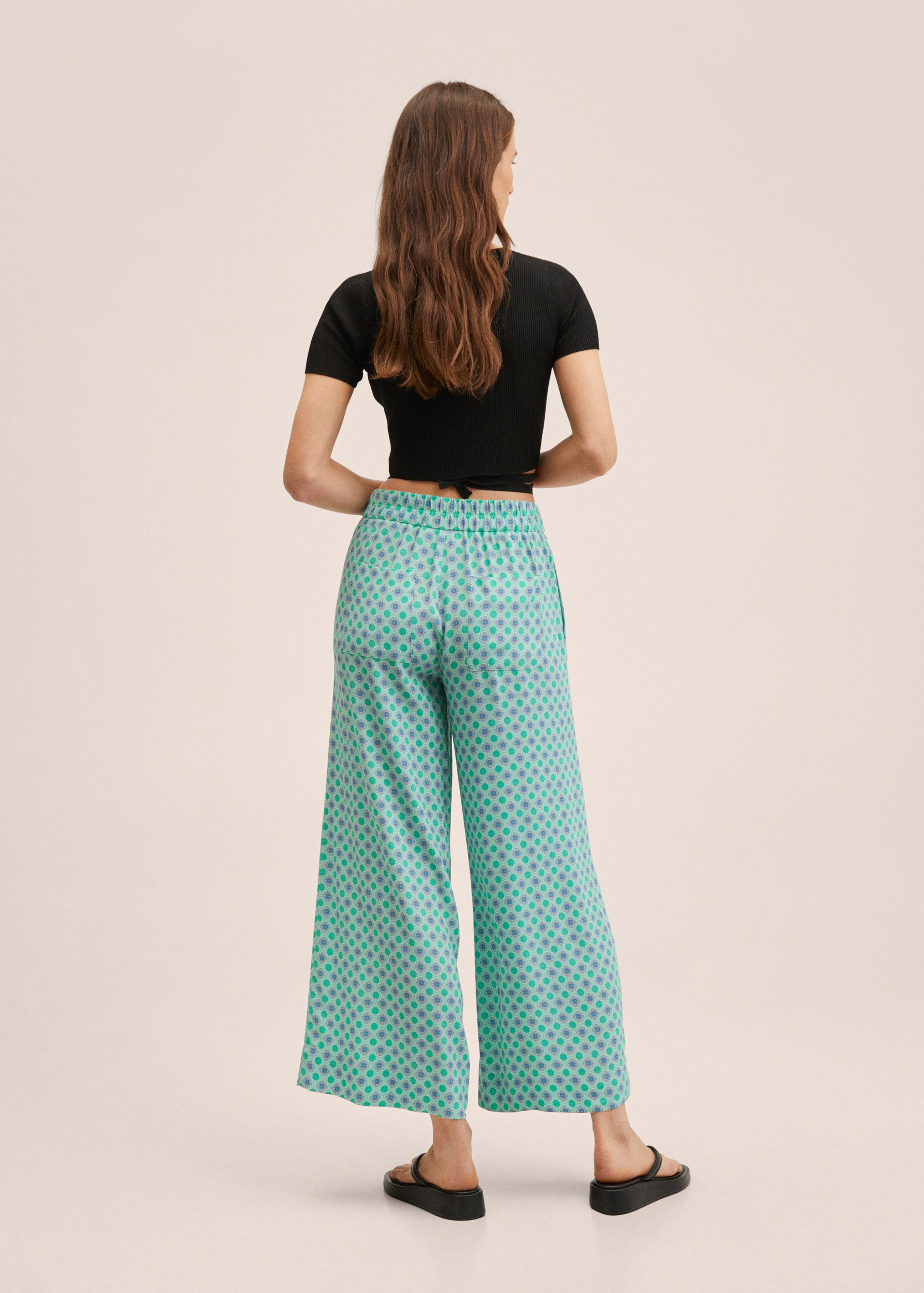  Fluid culotte trouser - Reverse of the article