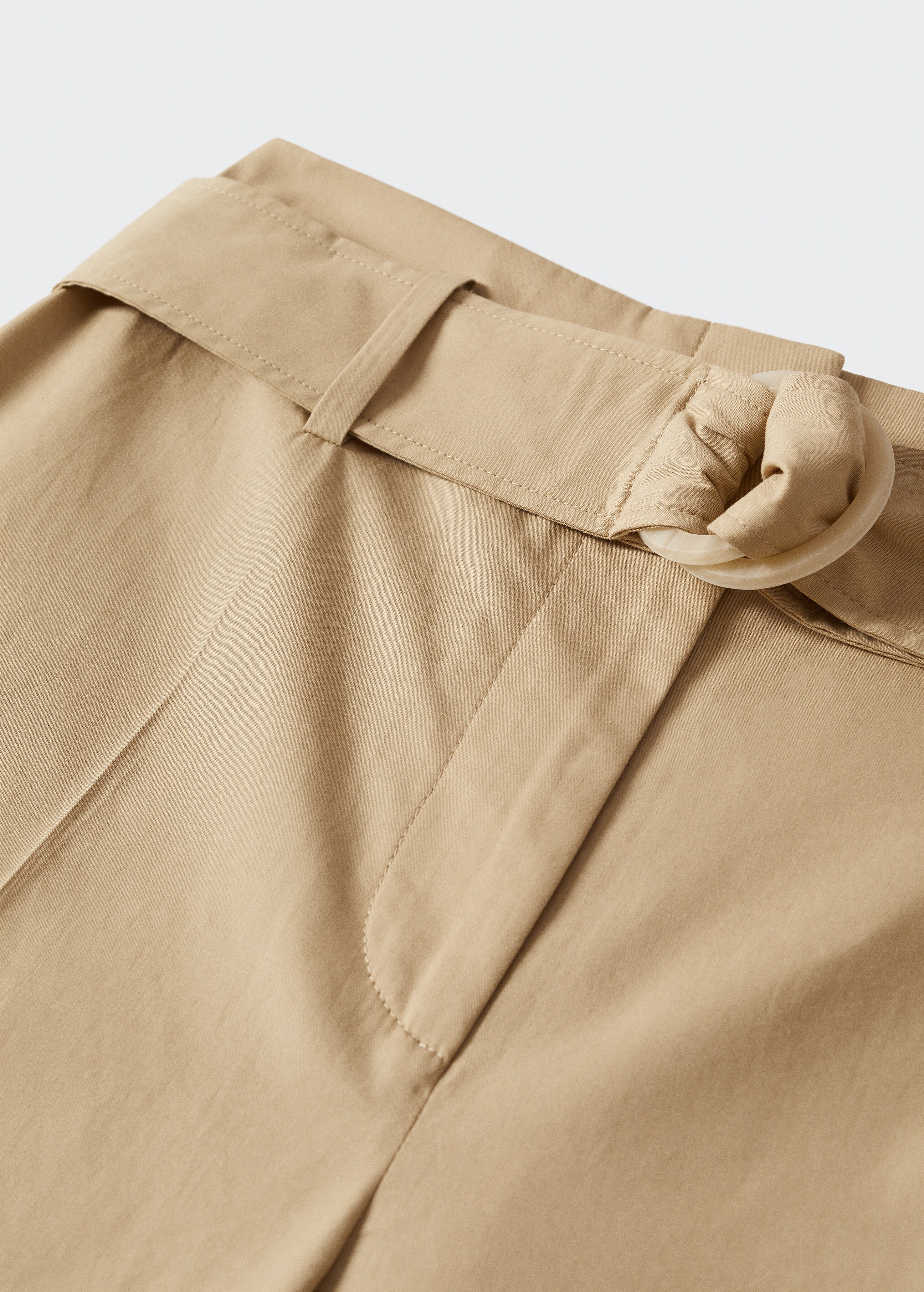 Belt cotton-blend trousers - Details of the article 8