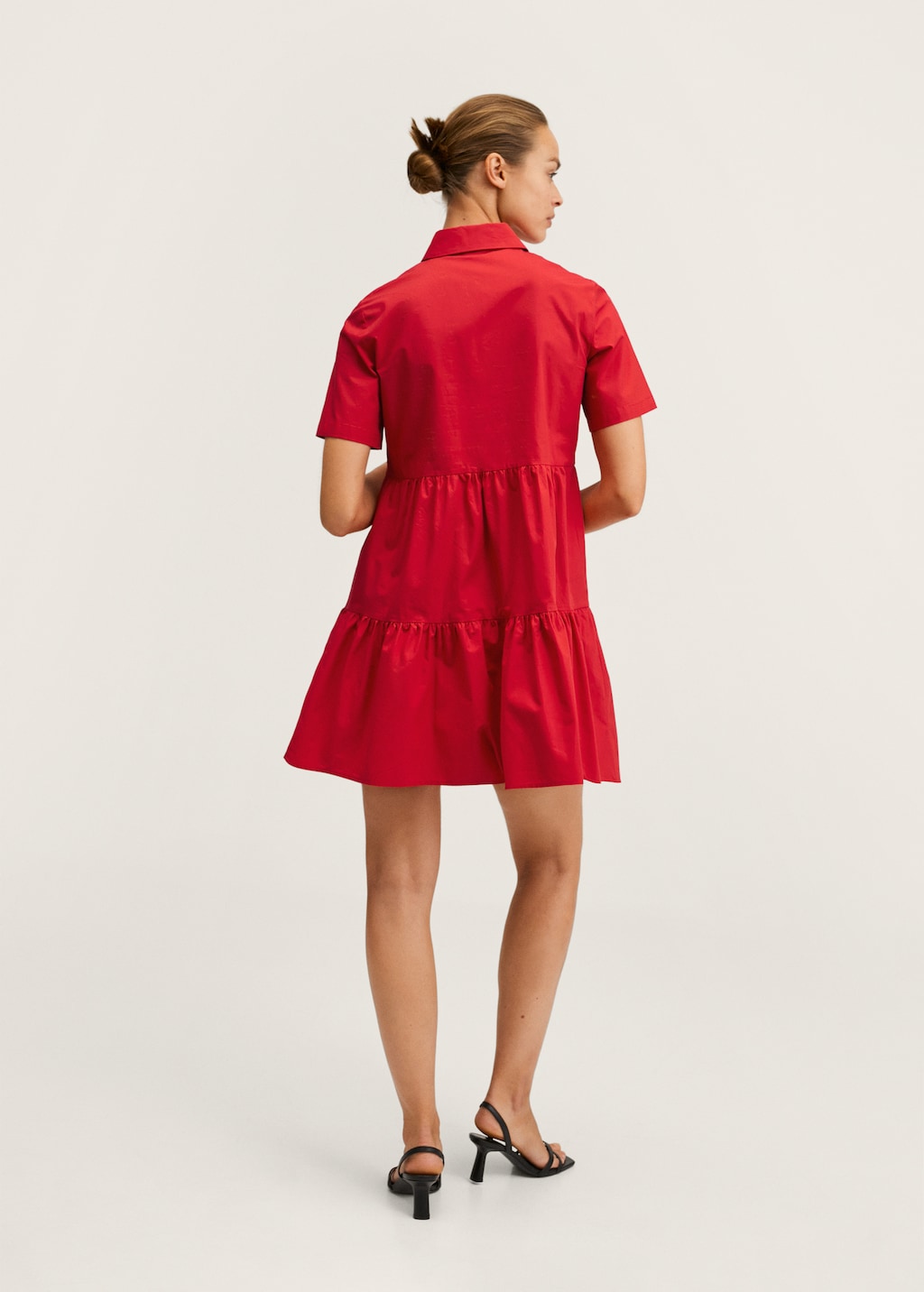 Frill cotton dress - Reverse of the article