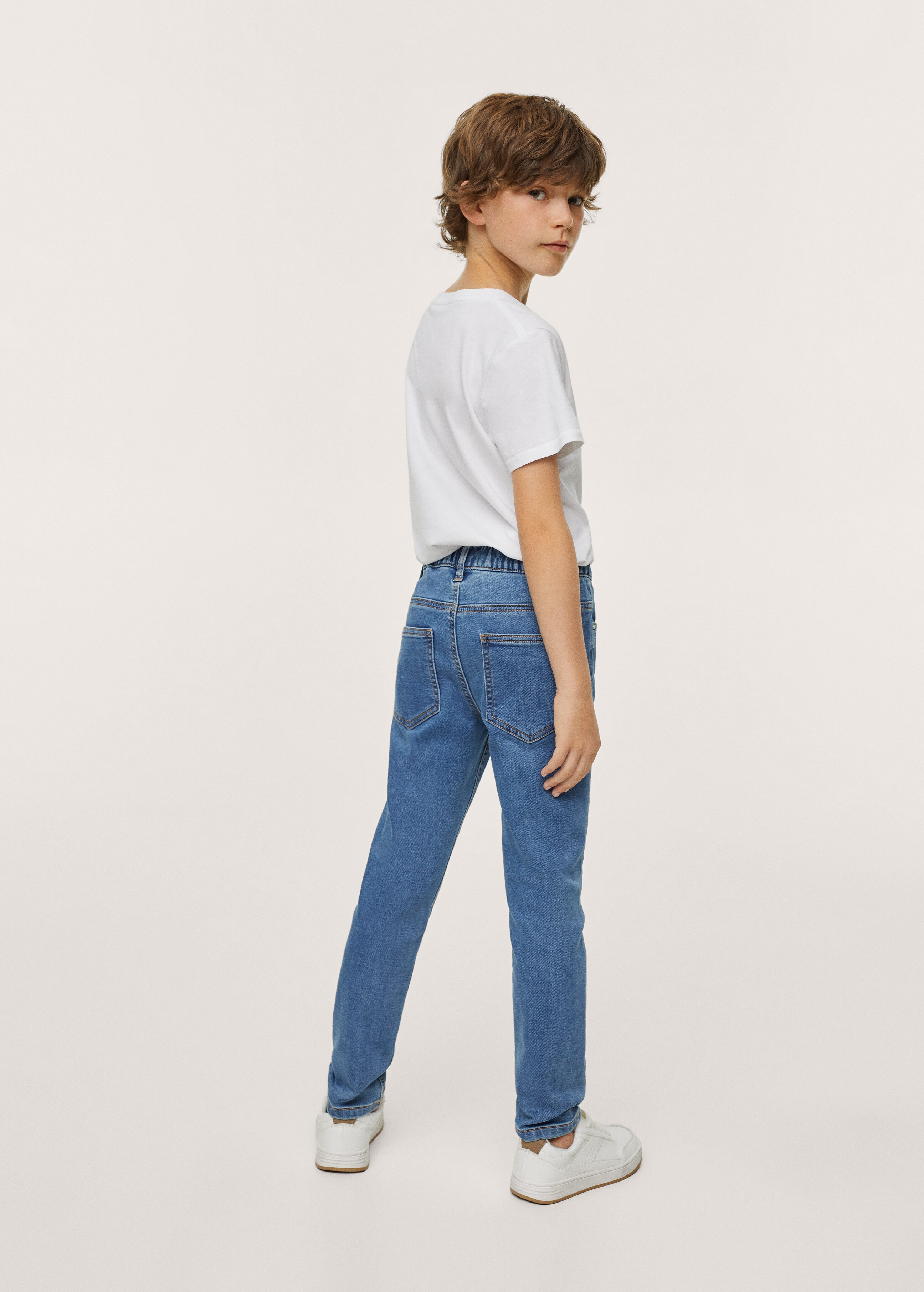 Lace drawstring waist jeans - Reverse of the article
