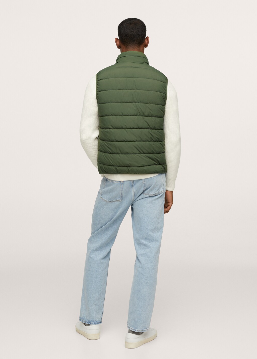 Water-repellent quilted gilet - Reverse of the article