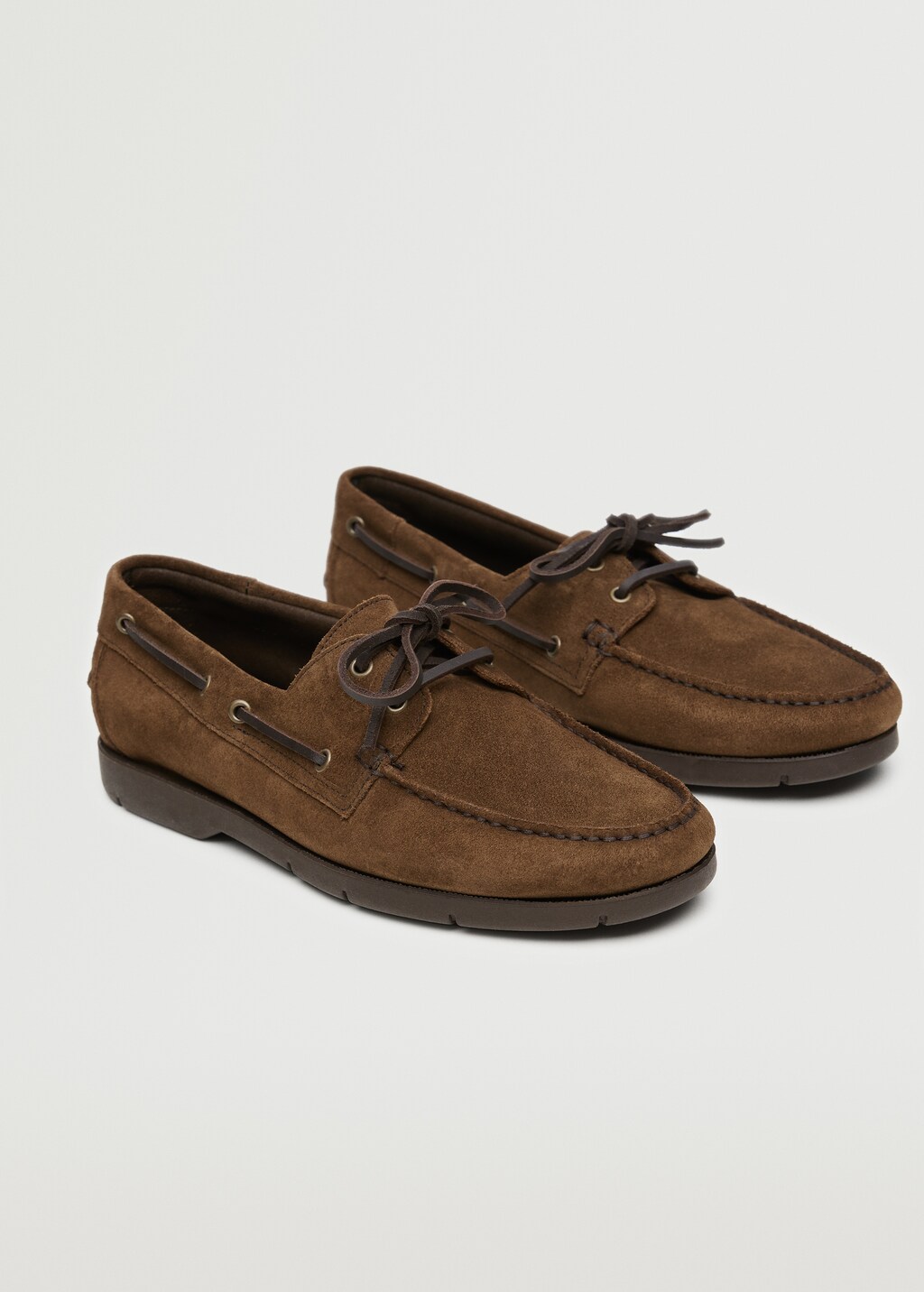 Leather boat shoes - Medium plane