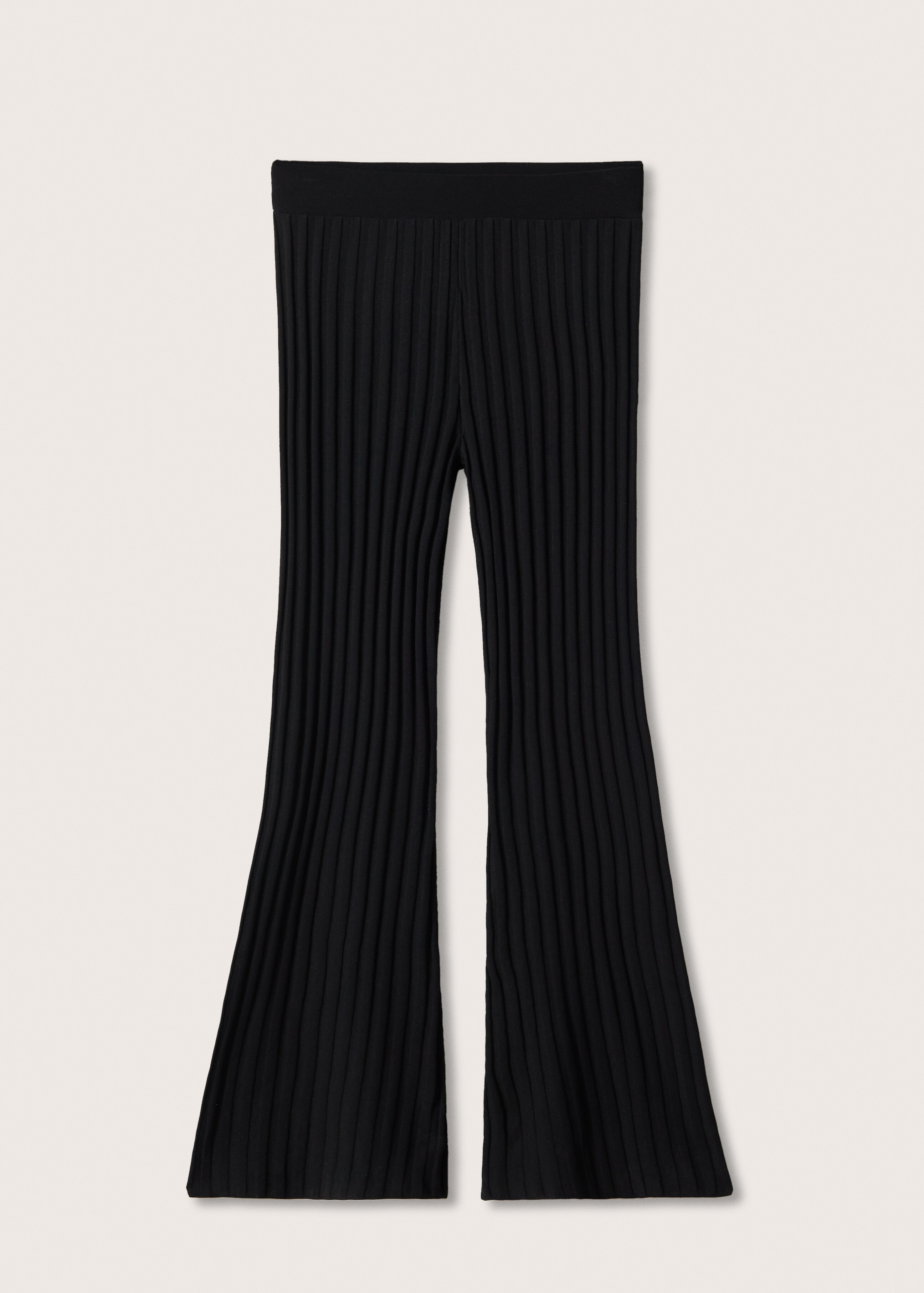 Ribbed flared trousers - Article without model