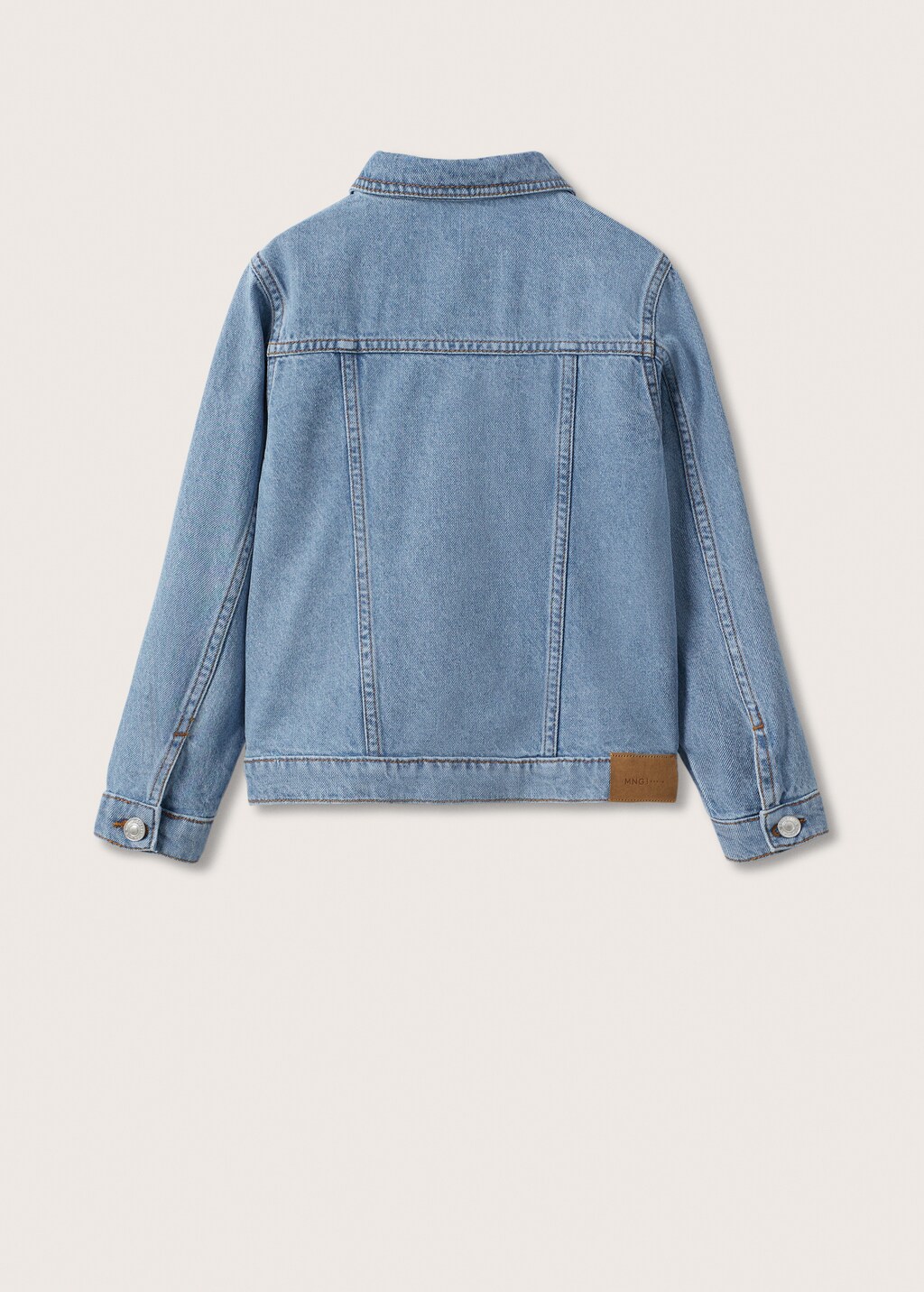 Blouson denim à volants - Verso de l’article