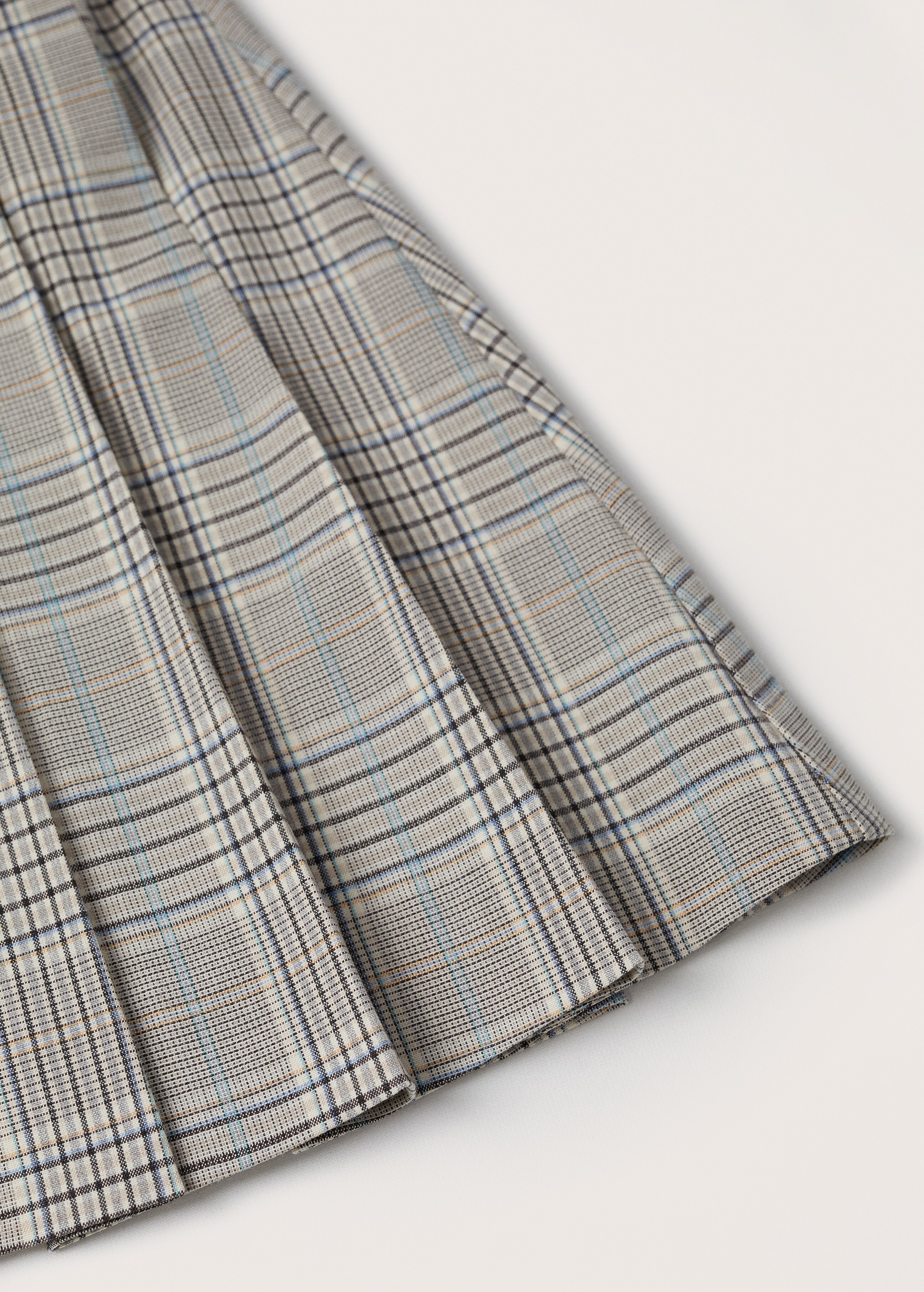 Kostkovaná sukně s plisováním - Detail zboží 8