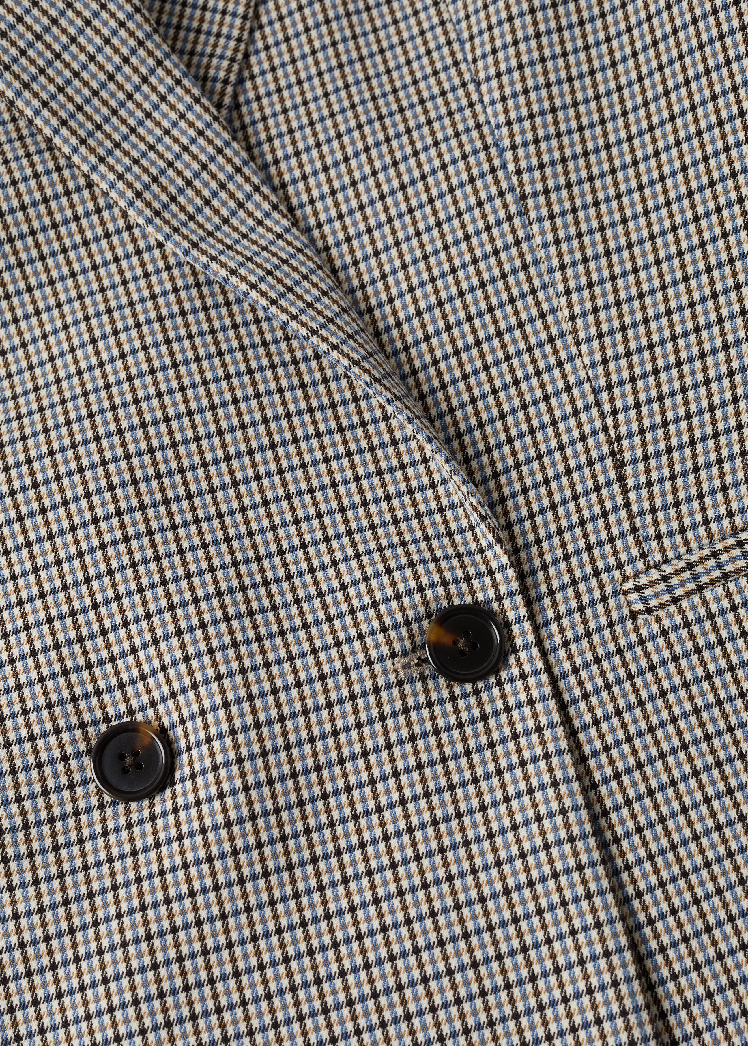 Double-breasted check blazer - Details of the article 8
