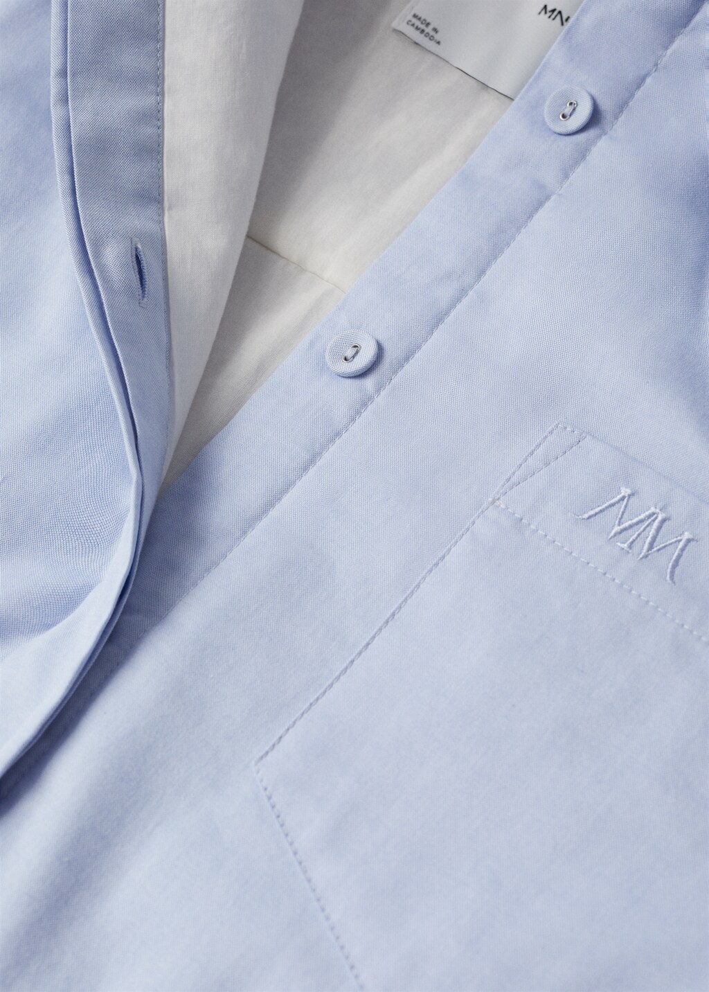 Oversized cotton overshirt - Details of the article 8