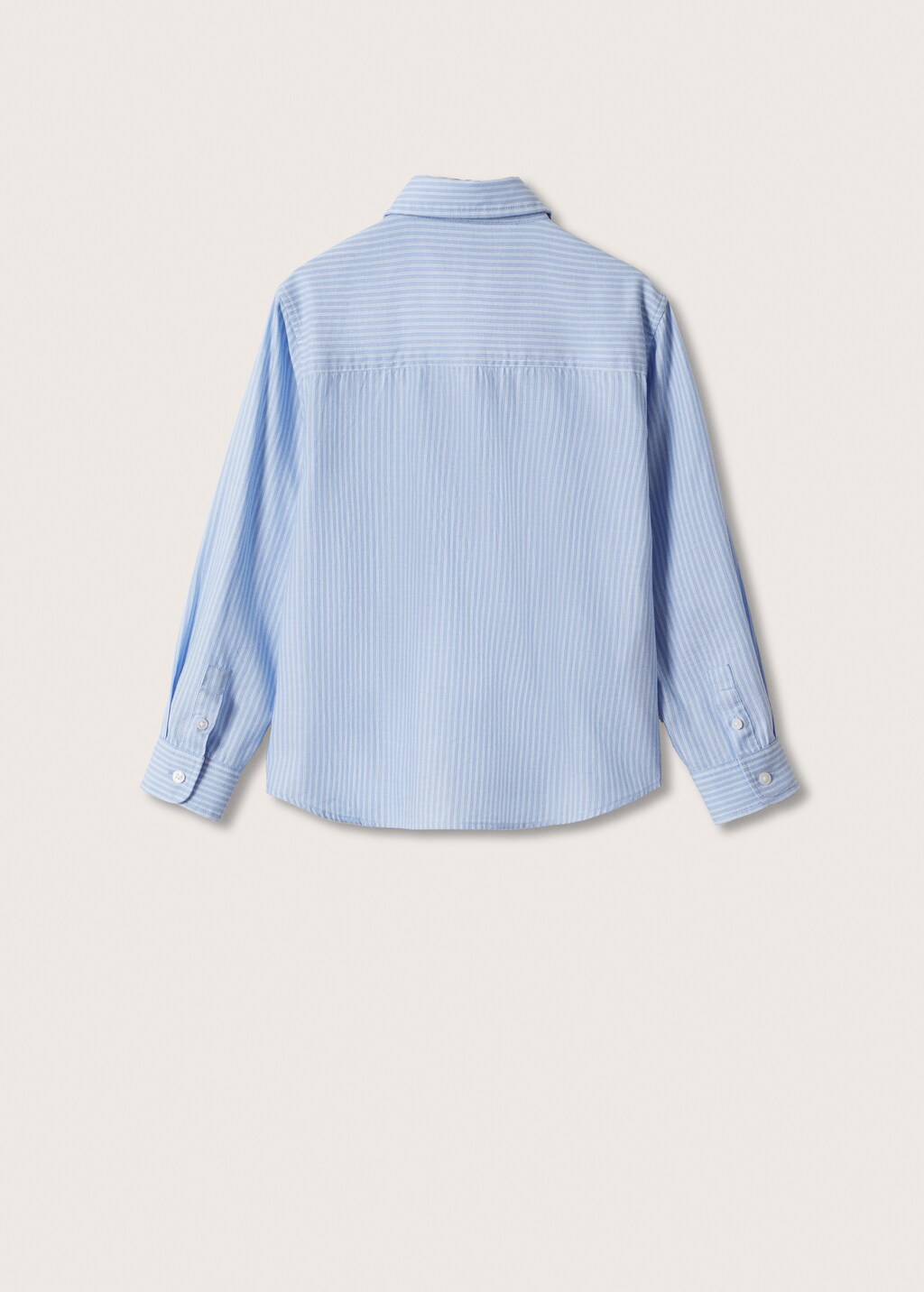 Striped cotton shirt - Reverse of the article