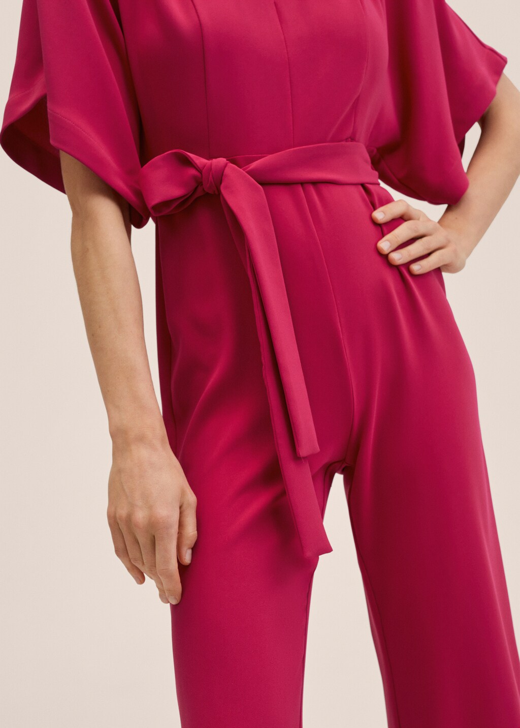 Belt long jumpsuit - Details of the article 2