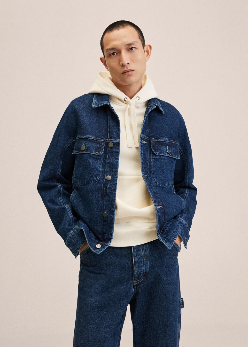 Oversized denim jacket - Details of the article 2