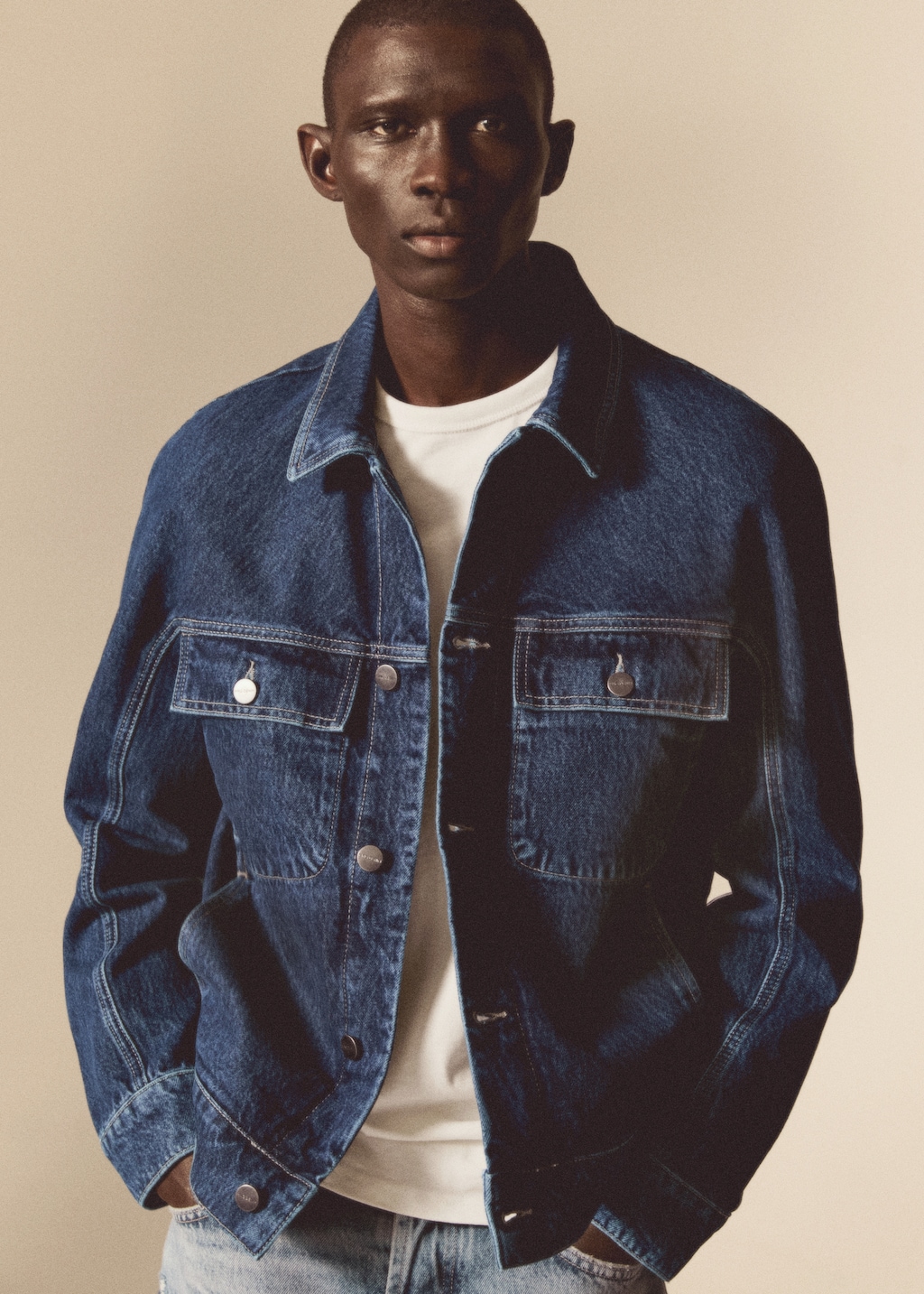 Oversized denim jacket - Details of the article 5